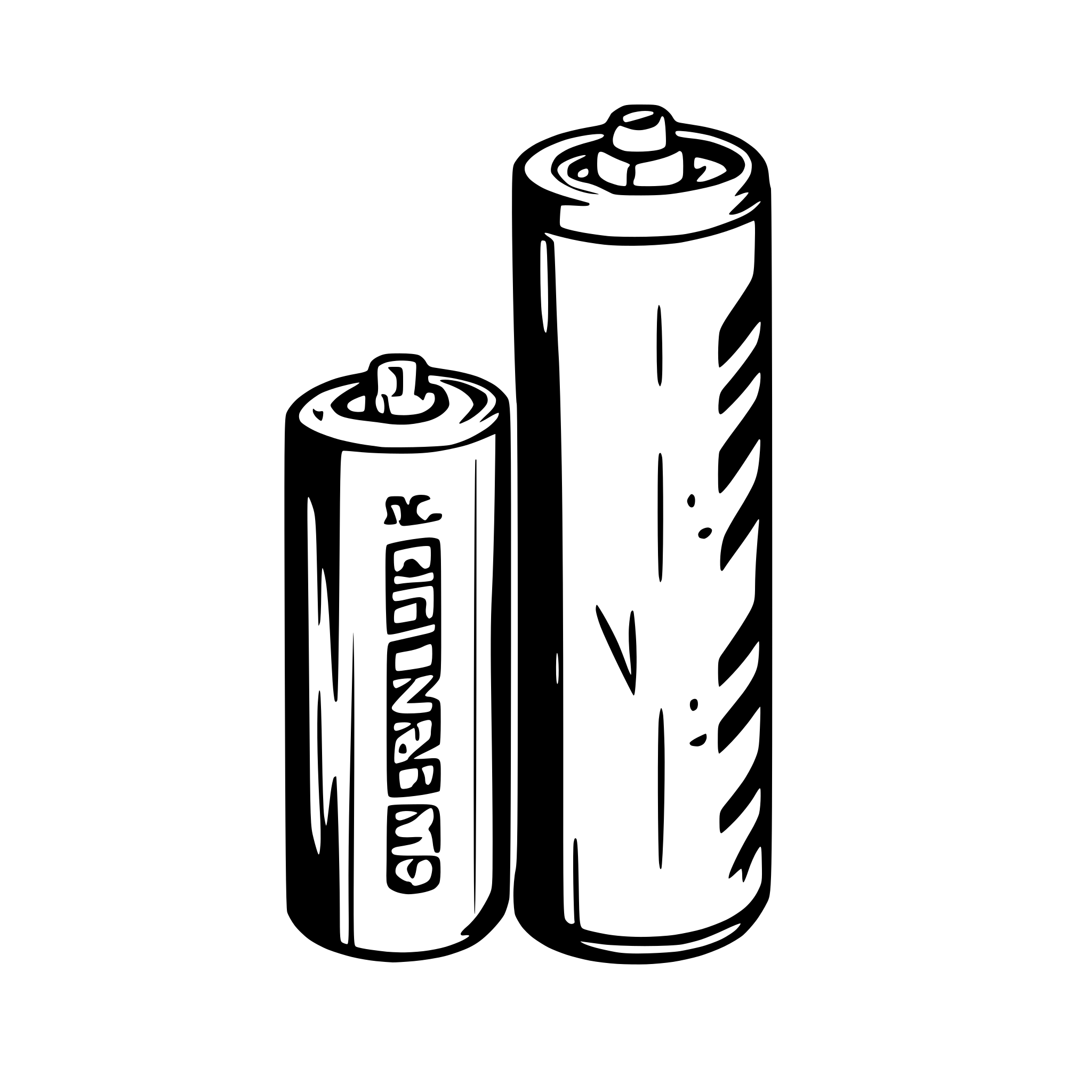 AI-generated SVG of a Battery Cell - Classic AA battery with positive and negative ends. AI-generated SVG of a Battery Cell - Classic AA battery with positive and negative ends.