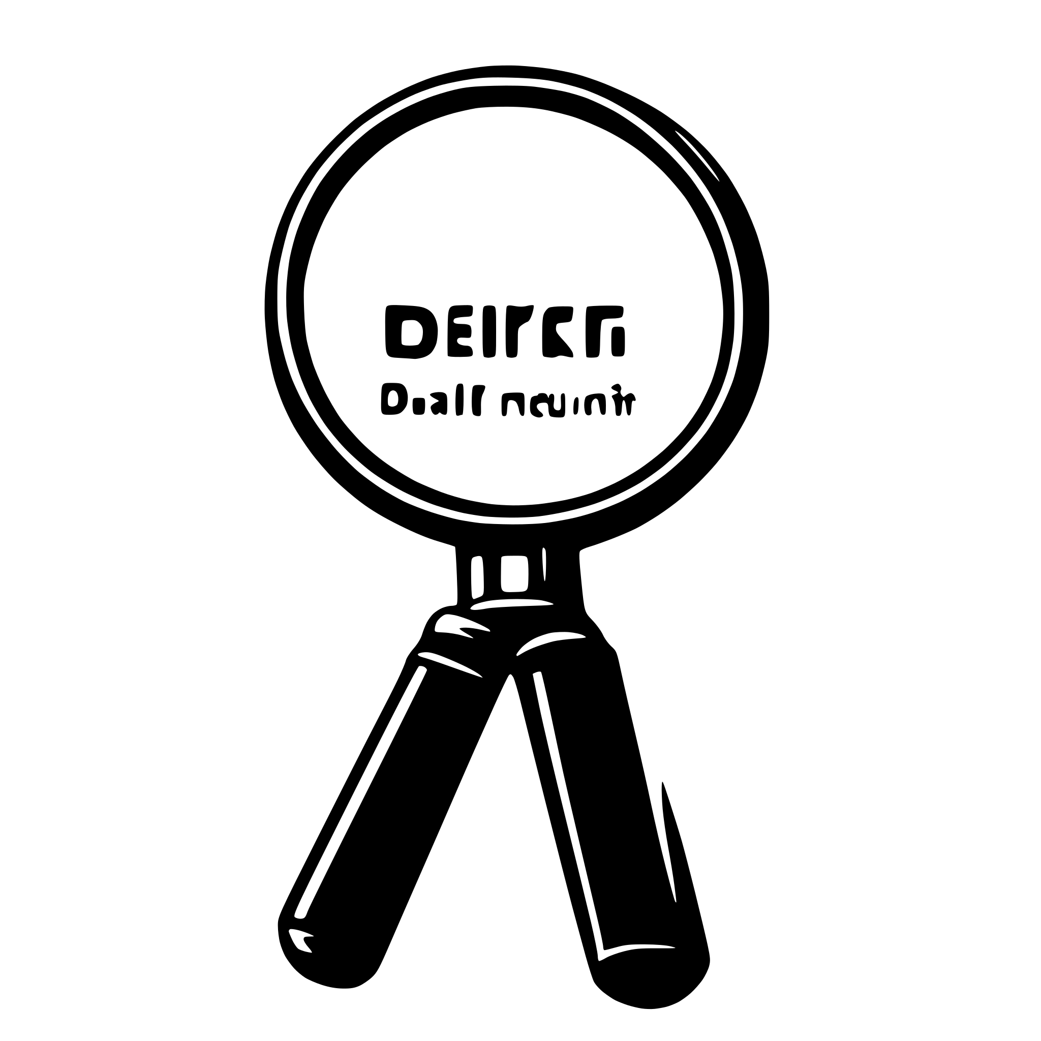 AI-generated SVG of a magnifier search darknet on input