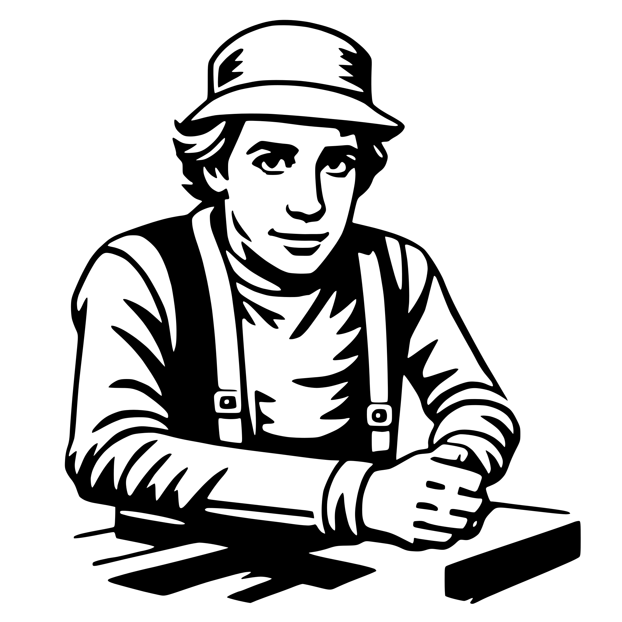 AI-generated SVG of 'carpenter'