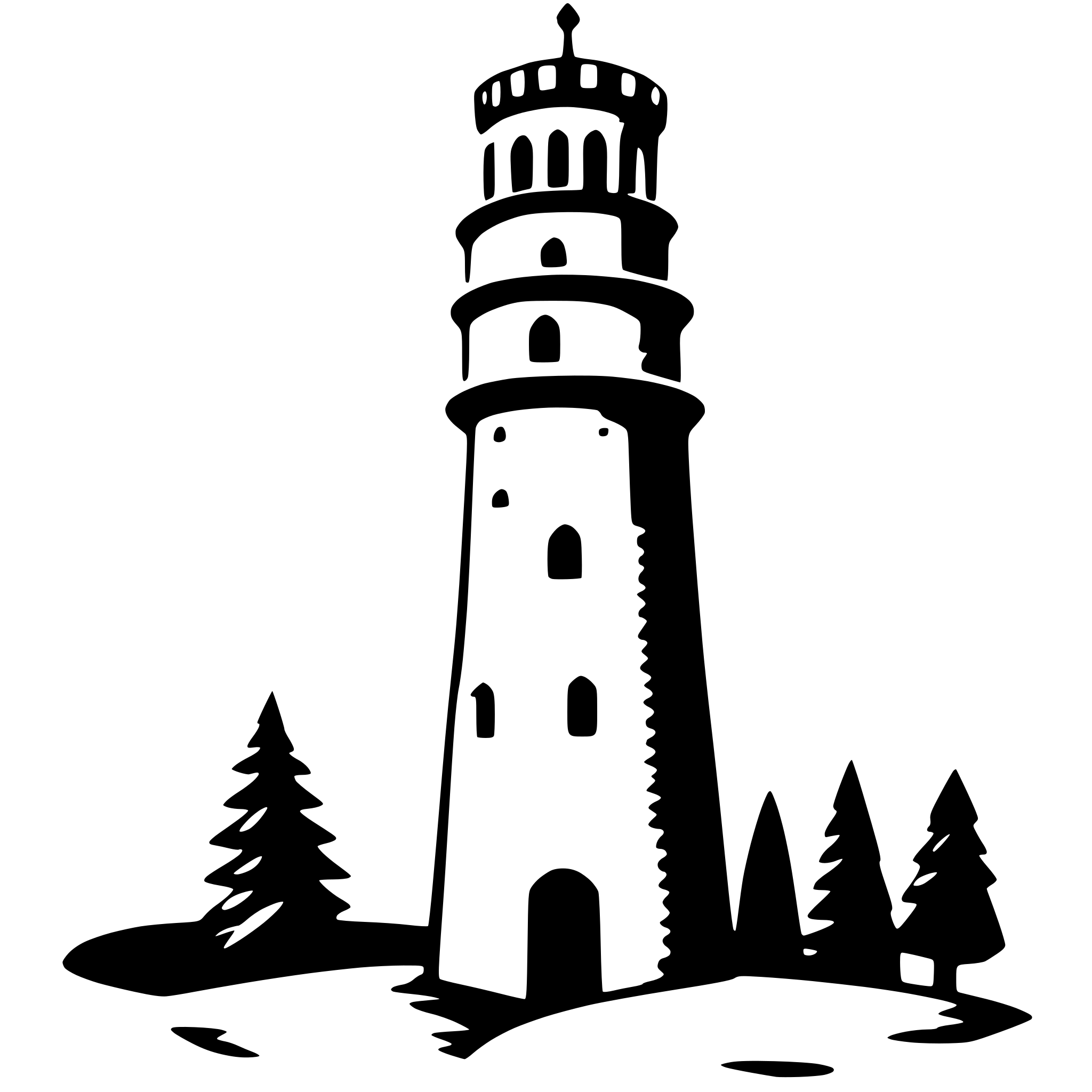 AI-generated SVG of 'TOWER'