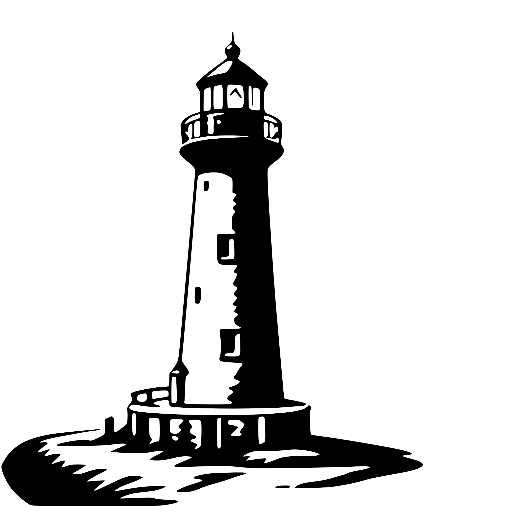 AI-generated SVG of 'lighthouse beam'