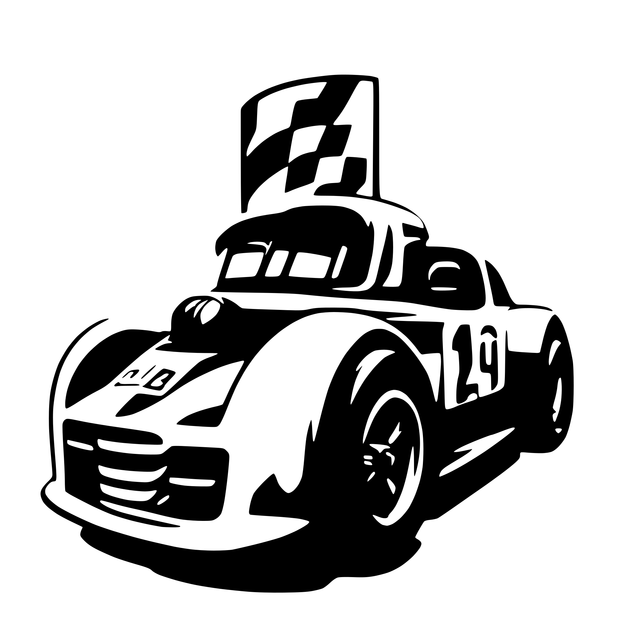 AI-generated SVG of 'race livery'