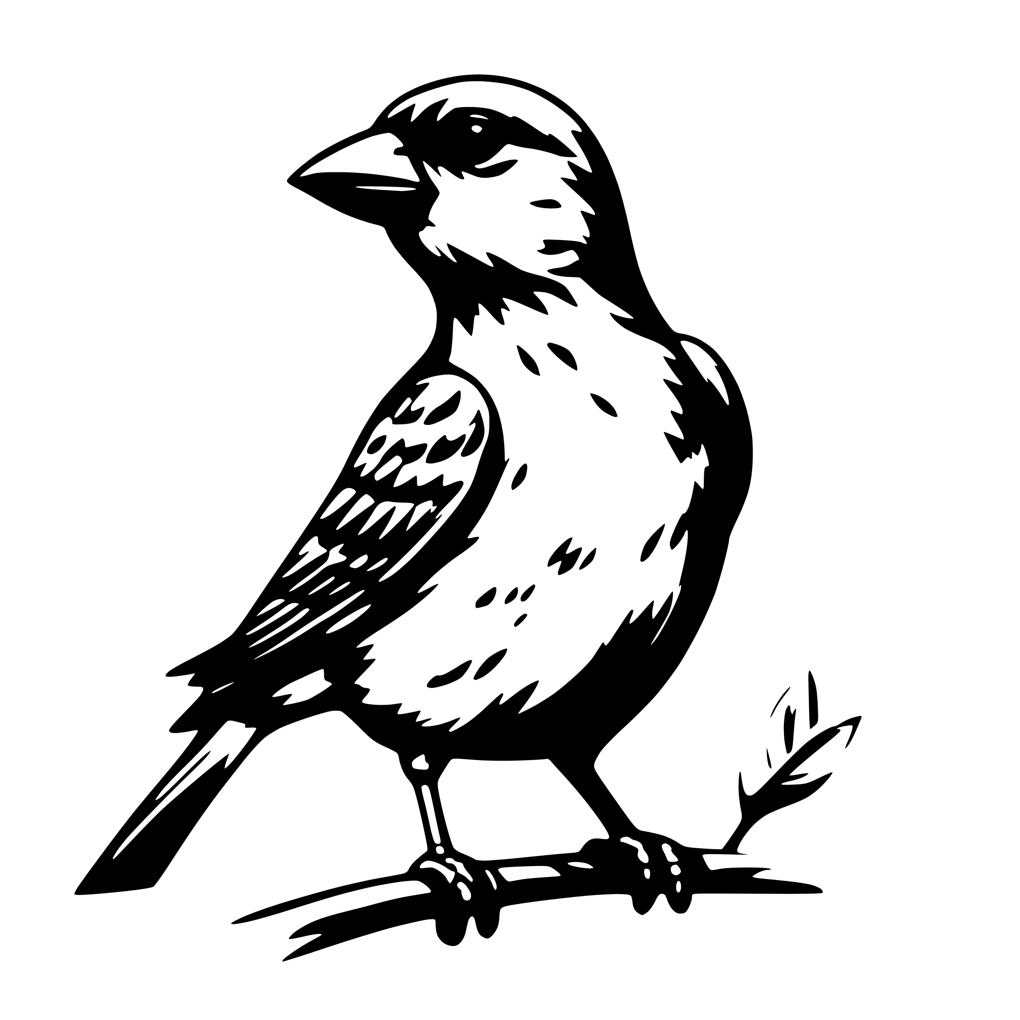 AI-generated SVG of 'siskin bird'