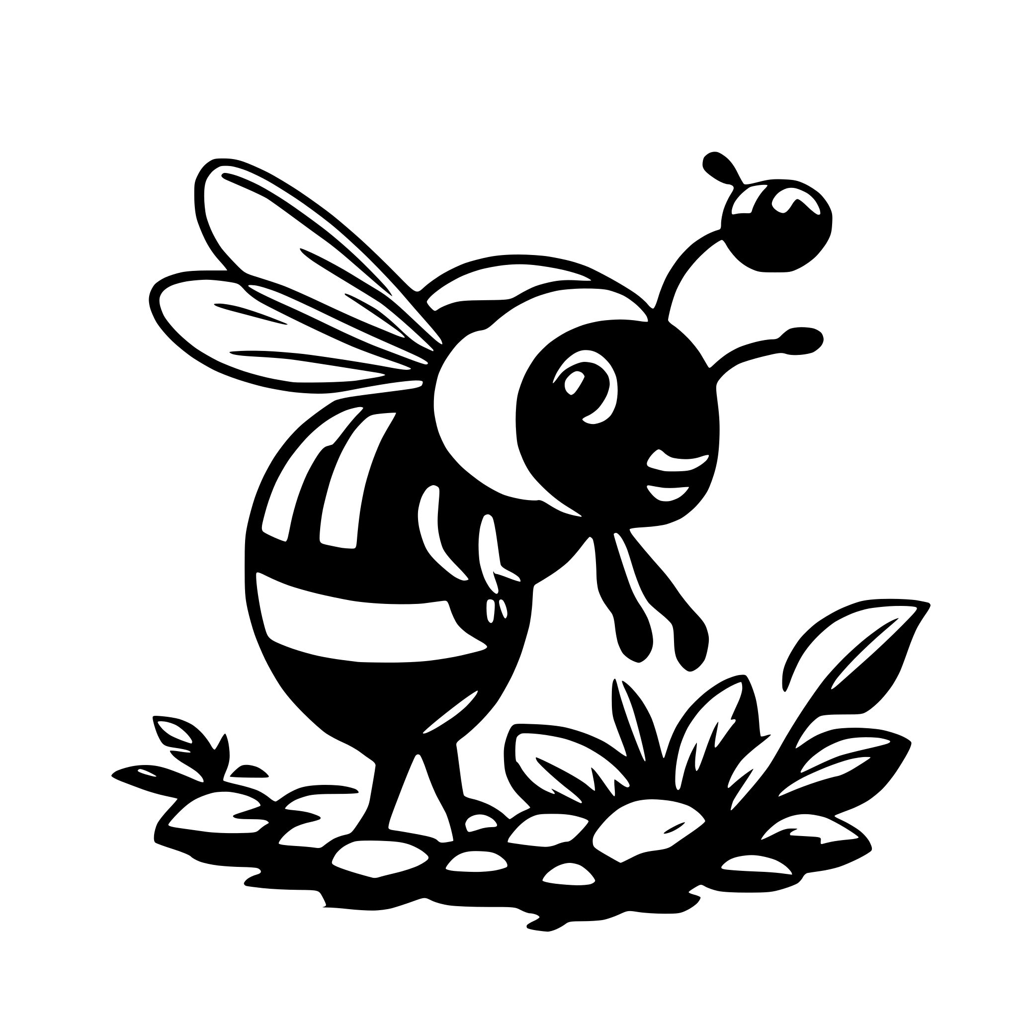 AI-generated SVG of a Bee