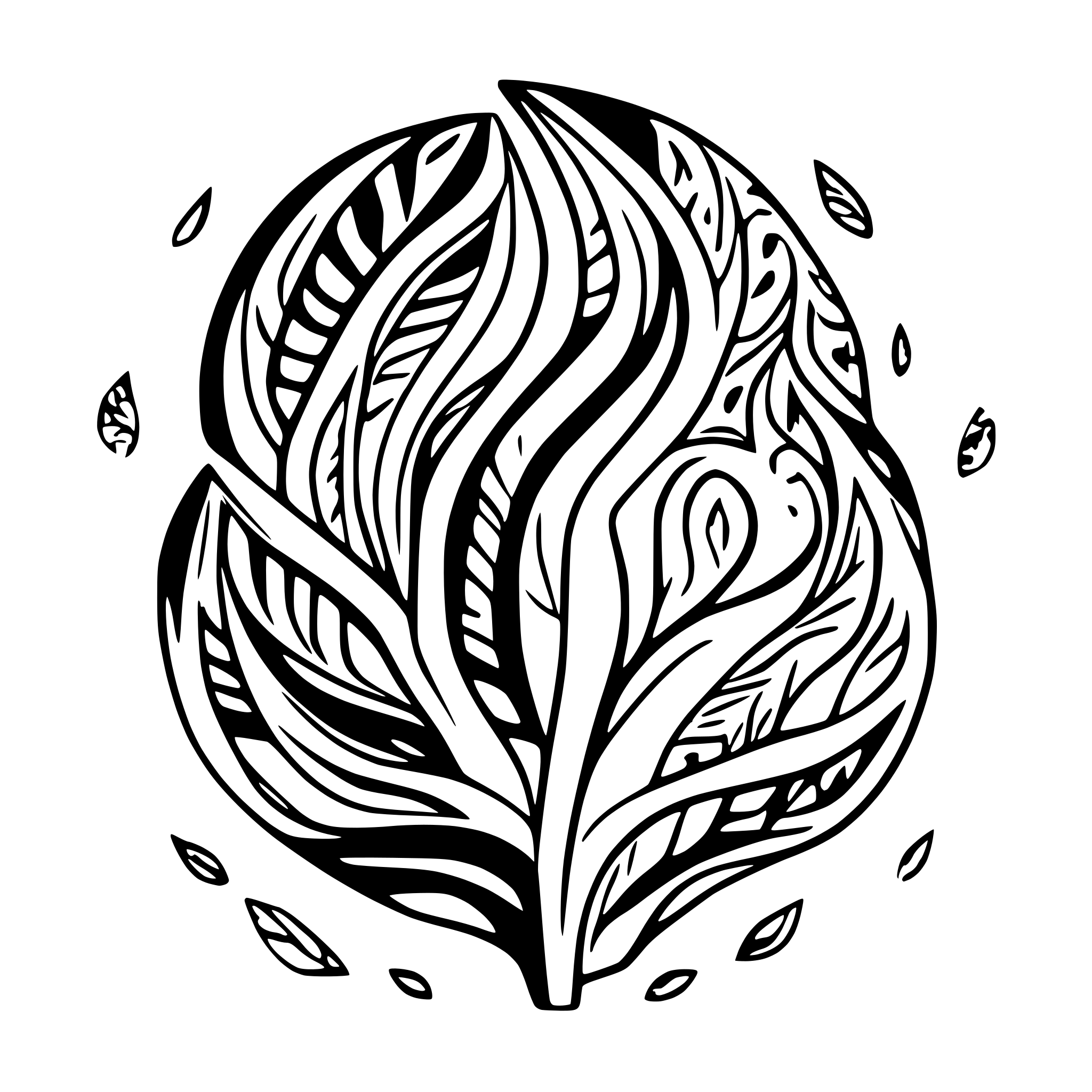 AI-generated SVG of a Neo tribal motif