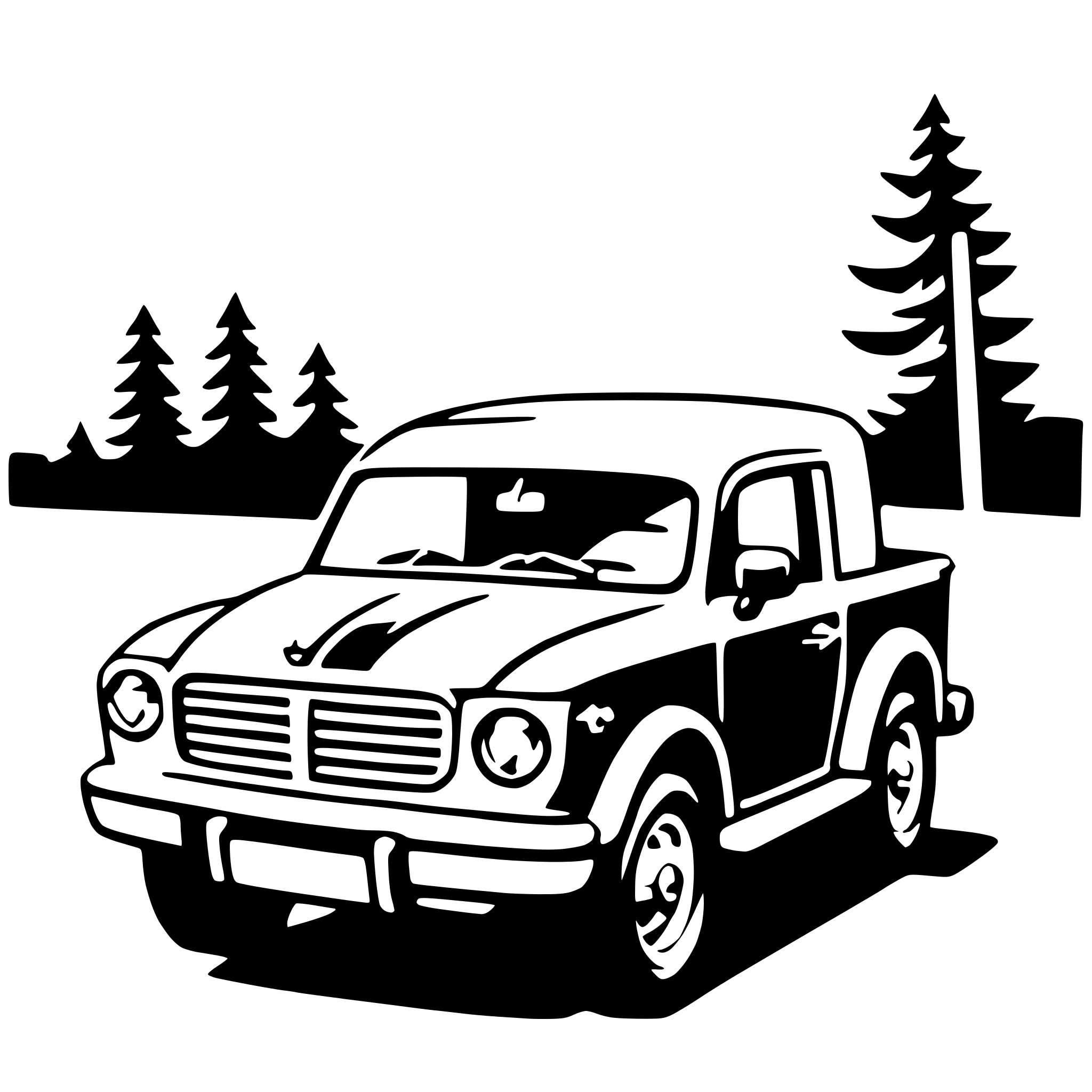 AI-generated SVG of 'pickup truck'