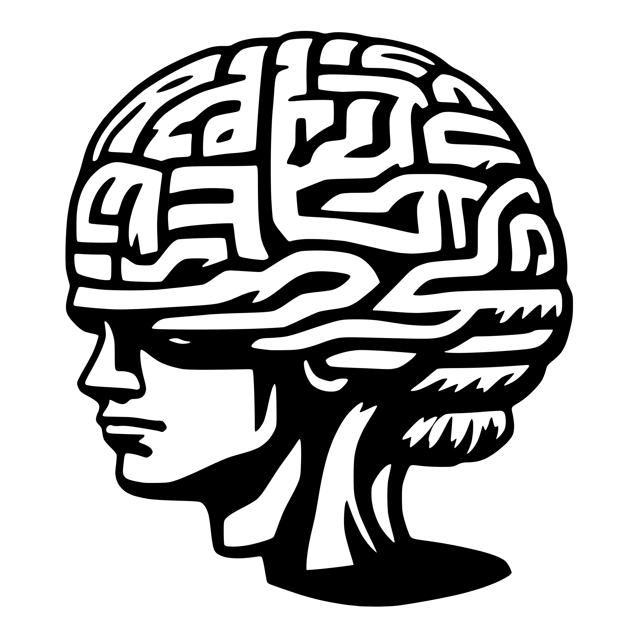 AI-generated SVG of 'brain'