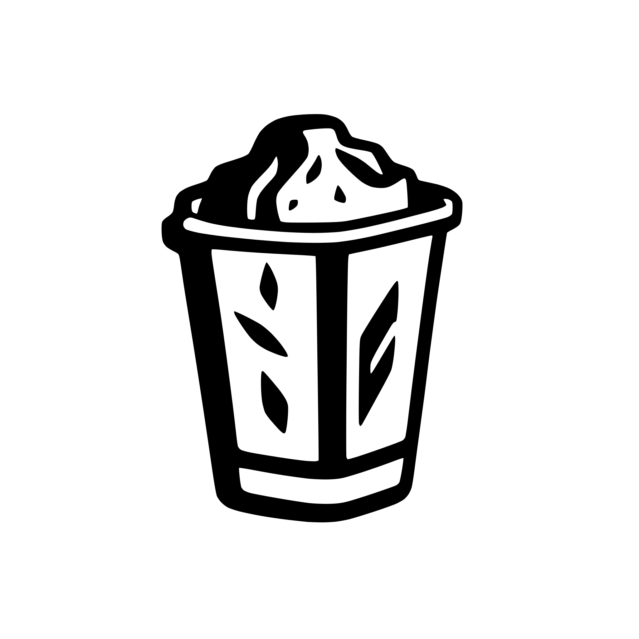 AI-generated SVG of a trash minimalistic