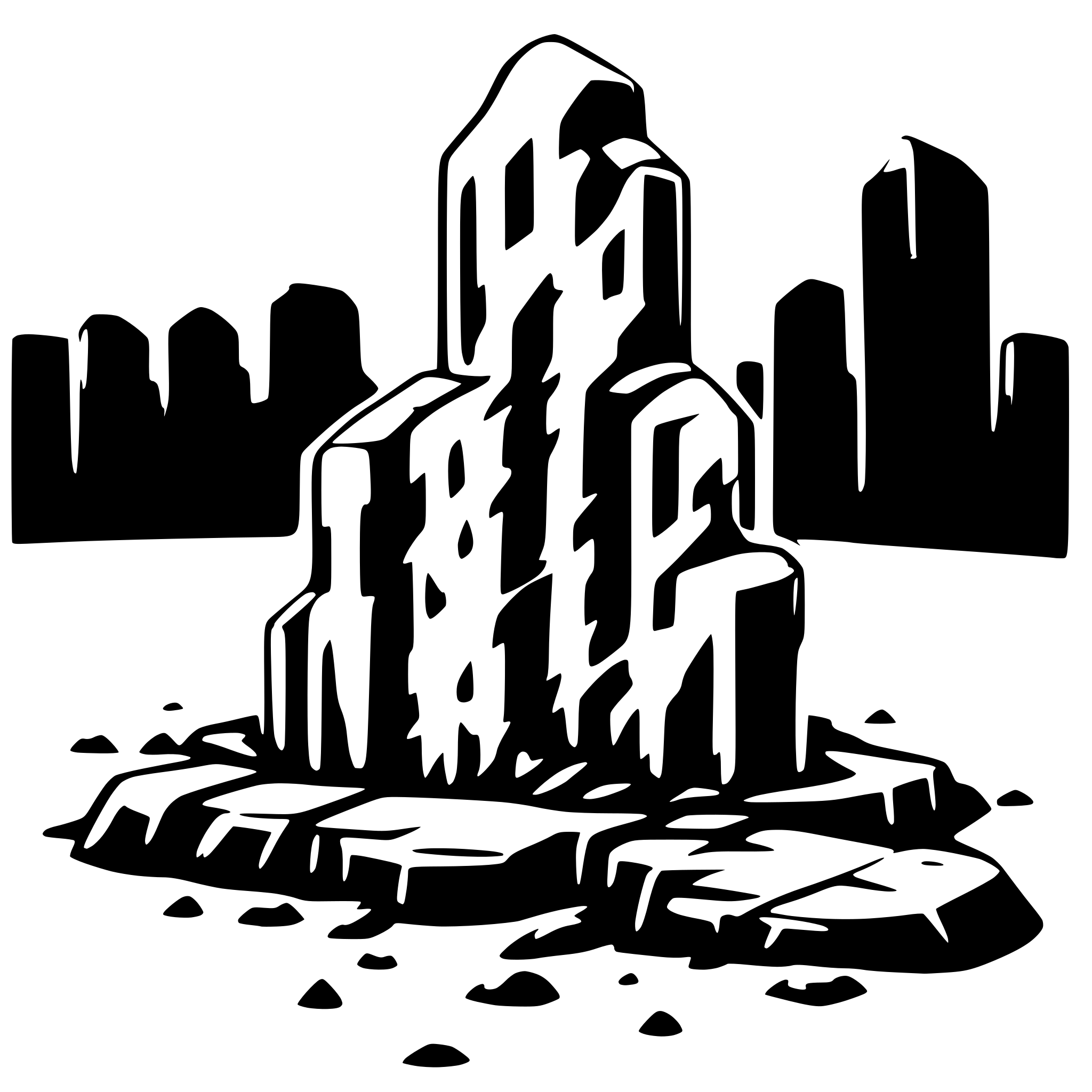 AI-generated SVG of a cracked, burning montior