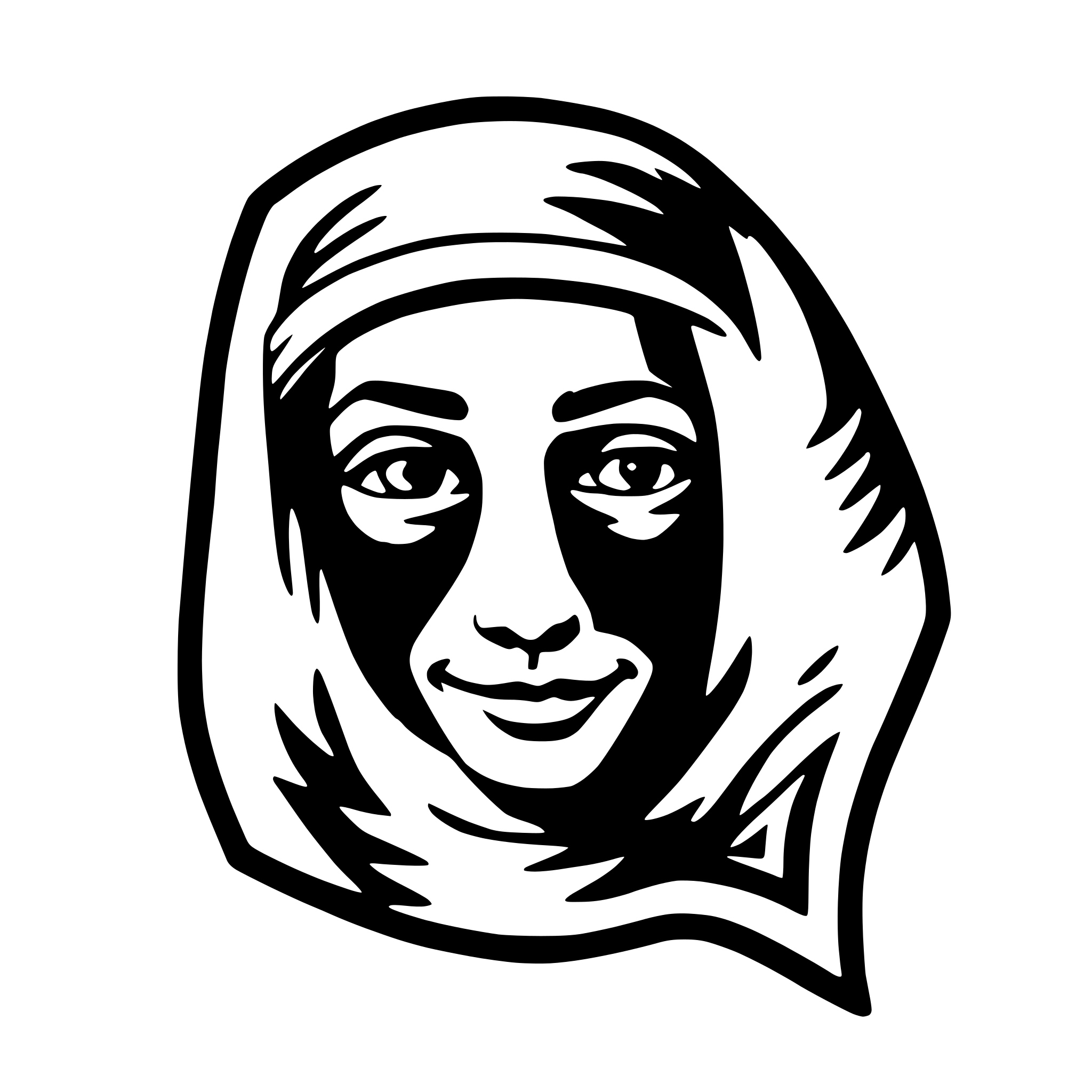 AI-generated SVG of a bandana