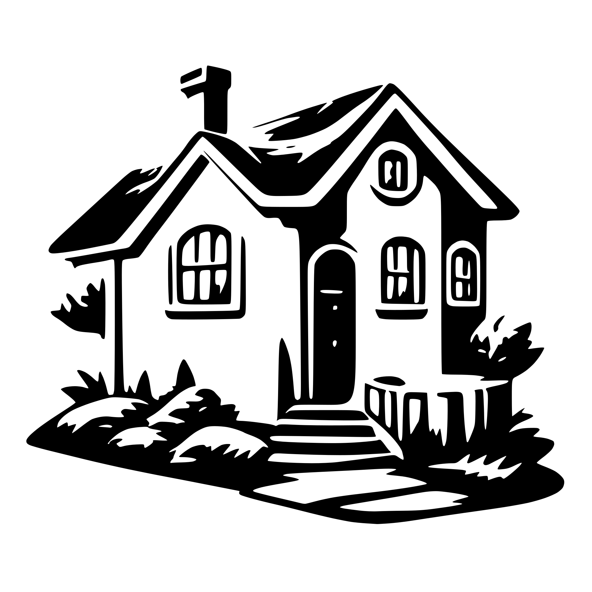 AI-generated SVG of a hause