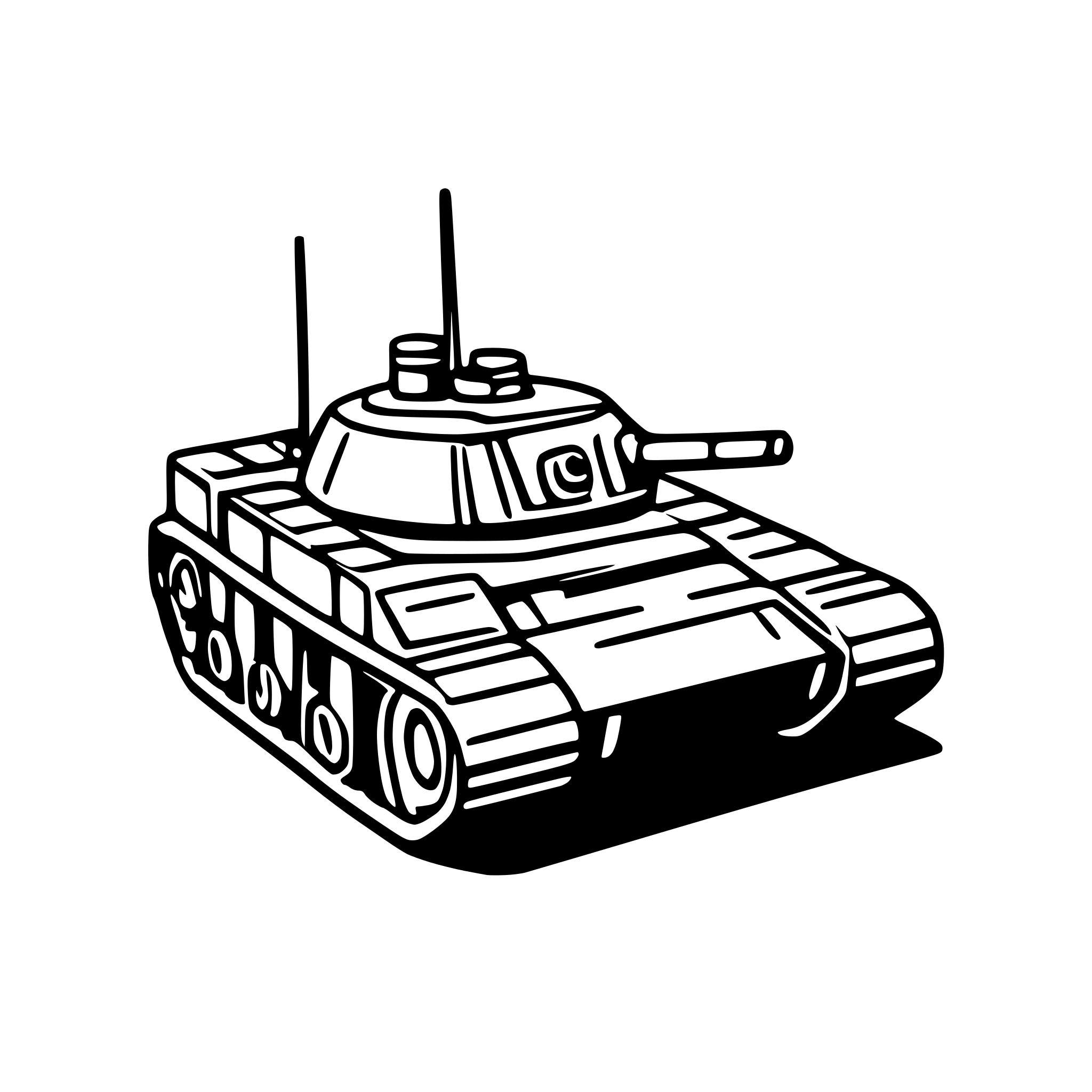 AI-generated SVG of a 2-d top view (north-south) of a battle tank.as an icon for a game like atari river raid. AI-generated SVG of a 2-d top view (north-south) of a battle tank.as an icon for a game like atari river raid.