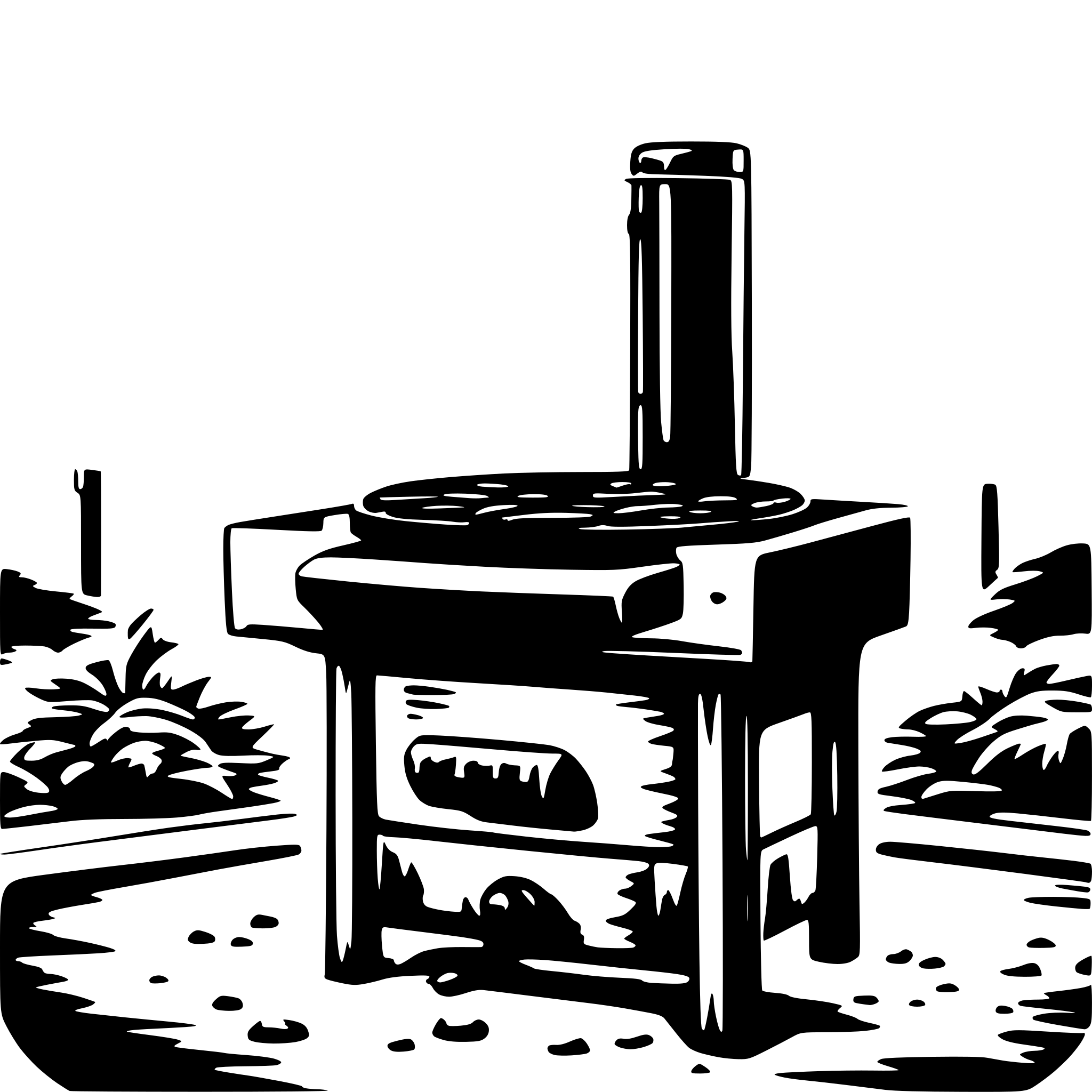 AI-generated SVG of a Churrasqueira de concreto pegando fogo