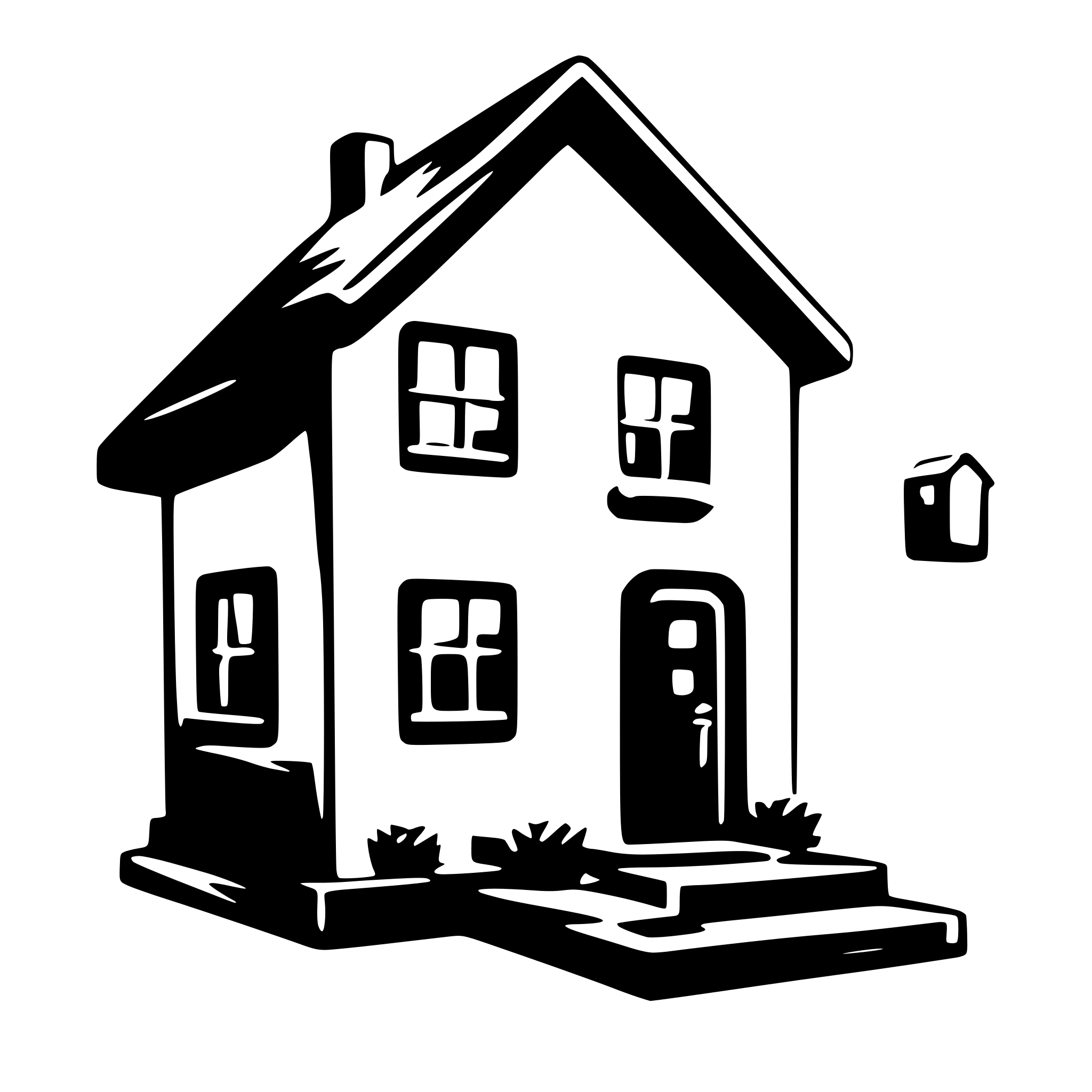 AI-generated SVG of a domotic, home, automatic