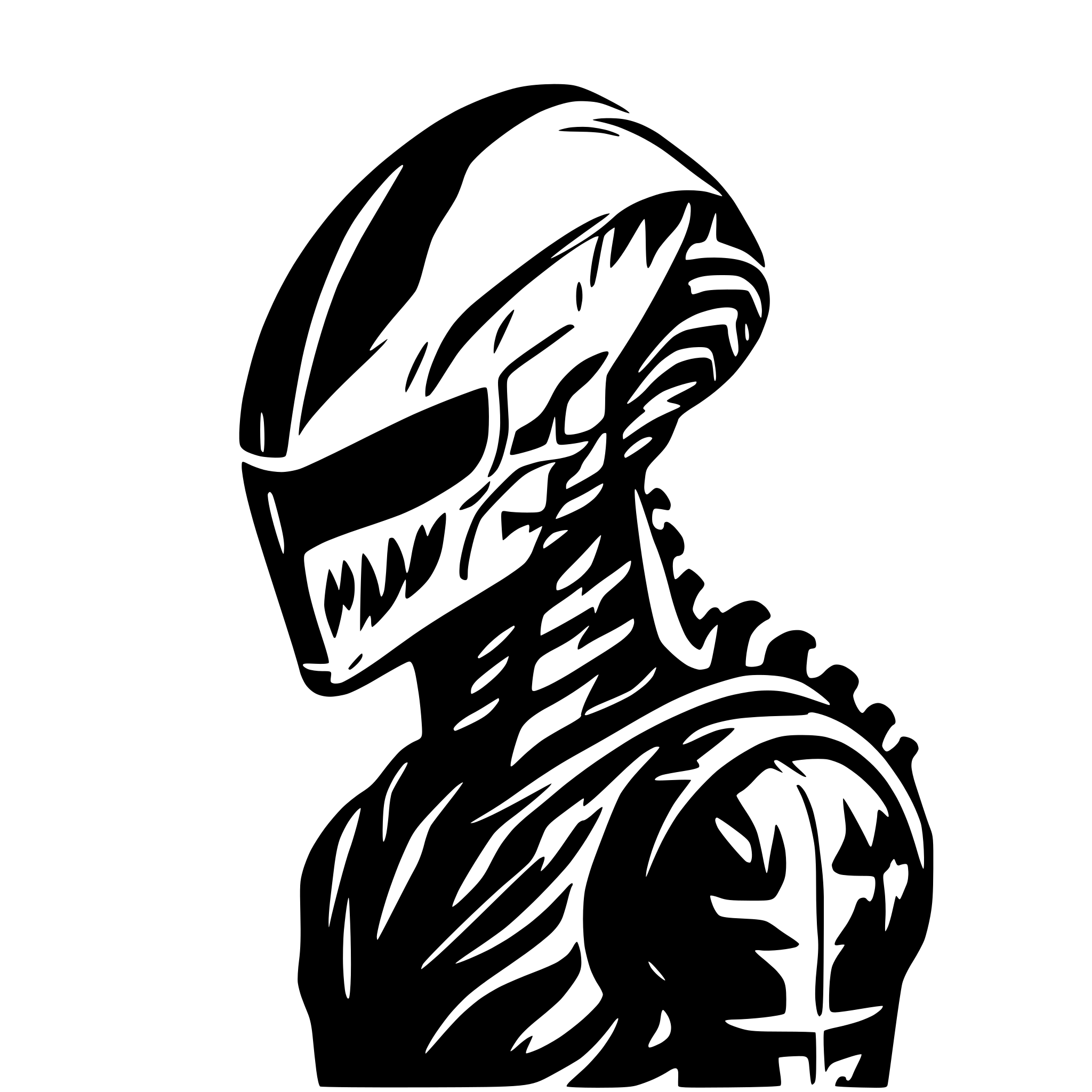 AI-generated SVG of 'xenomorph texture'
