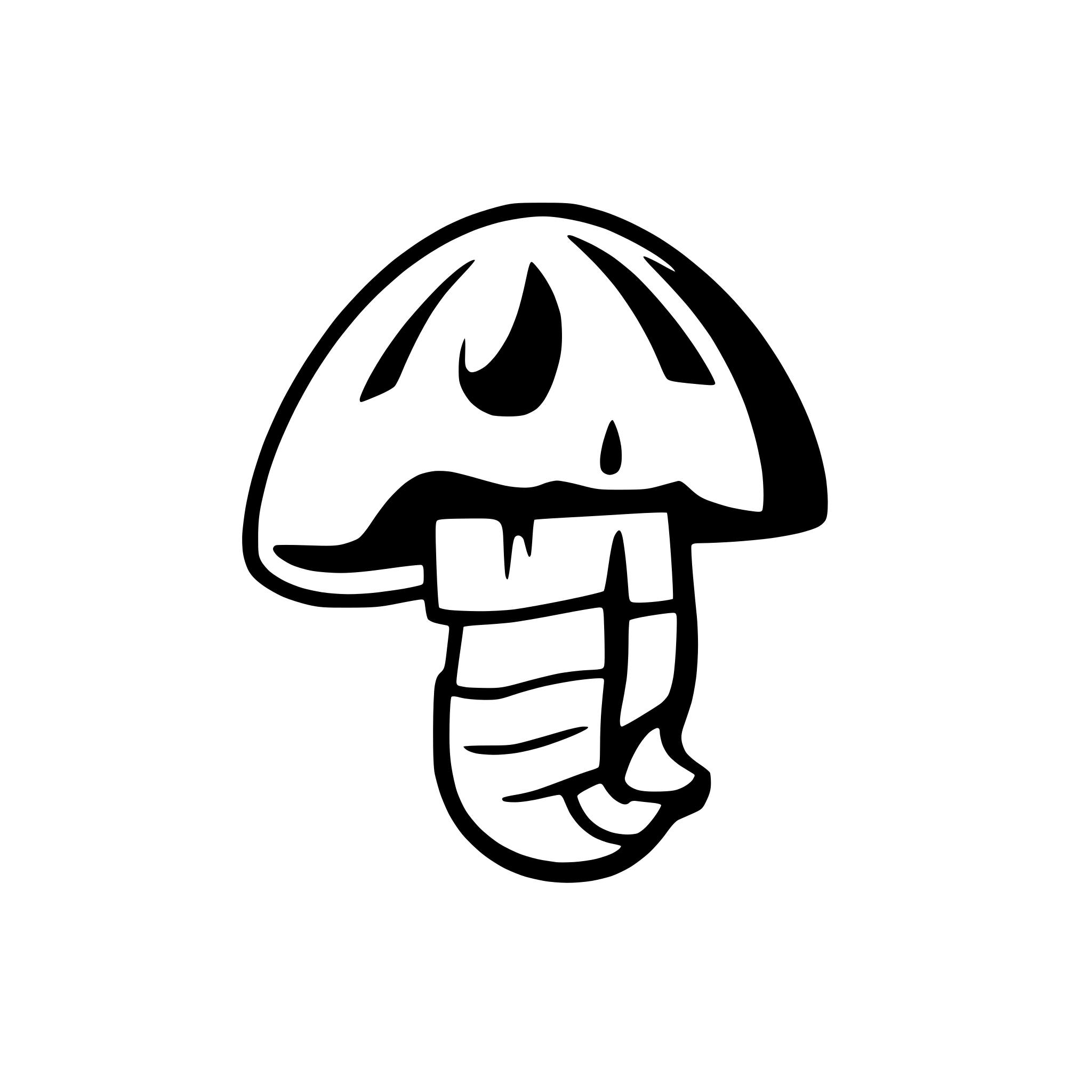 AI-generated SVG of 'lobster as a mushroom'