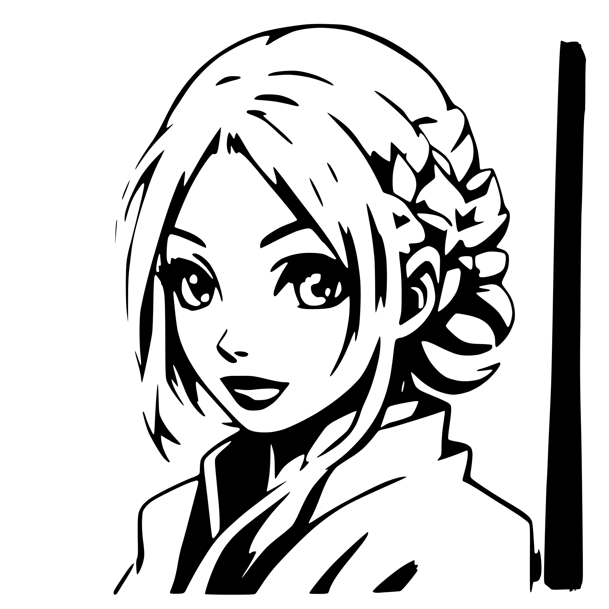 AI-generated SVG of 'Naruto'
