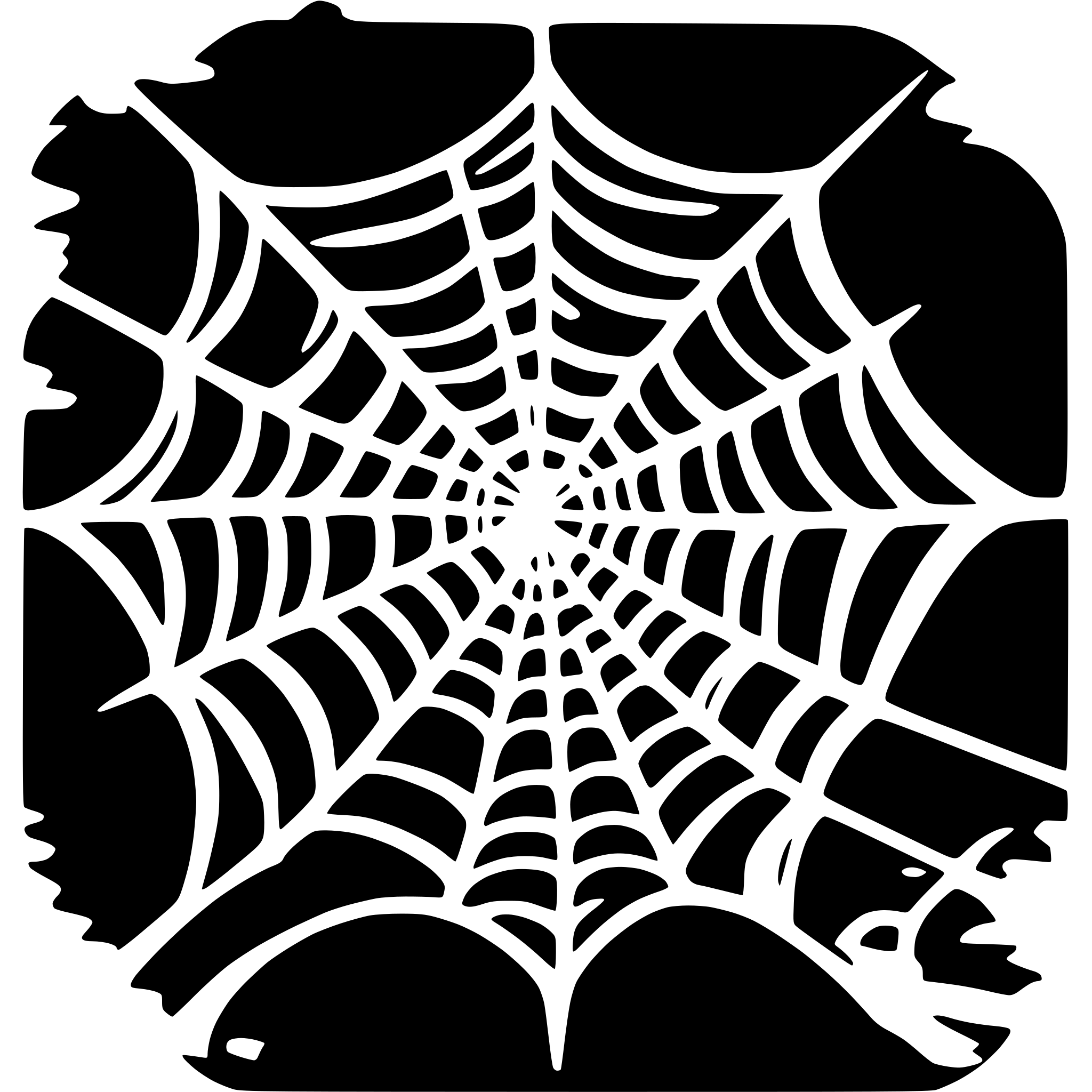AI-generated SVG of 'spider webs'