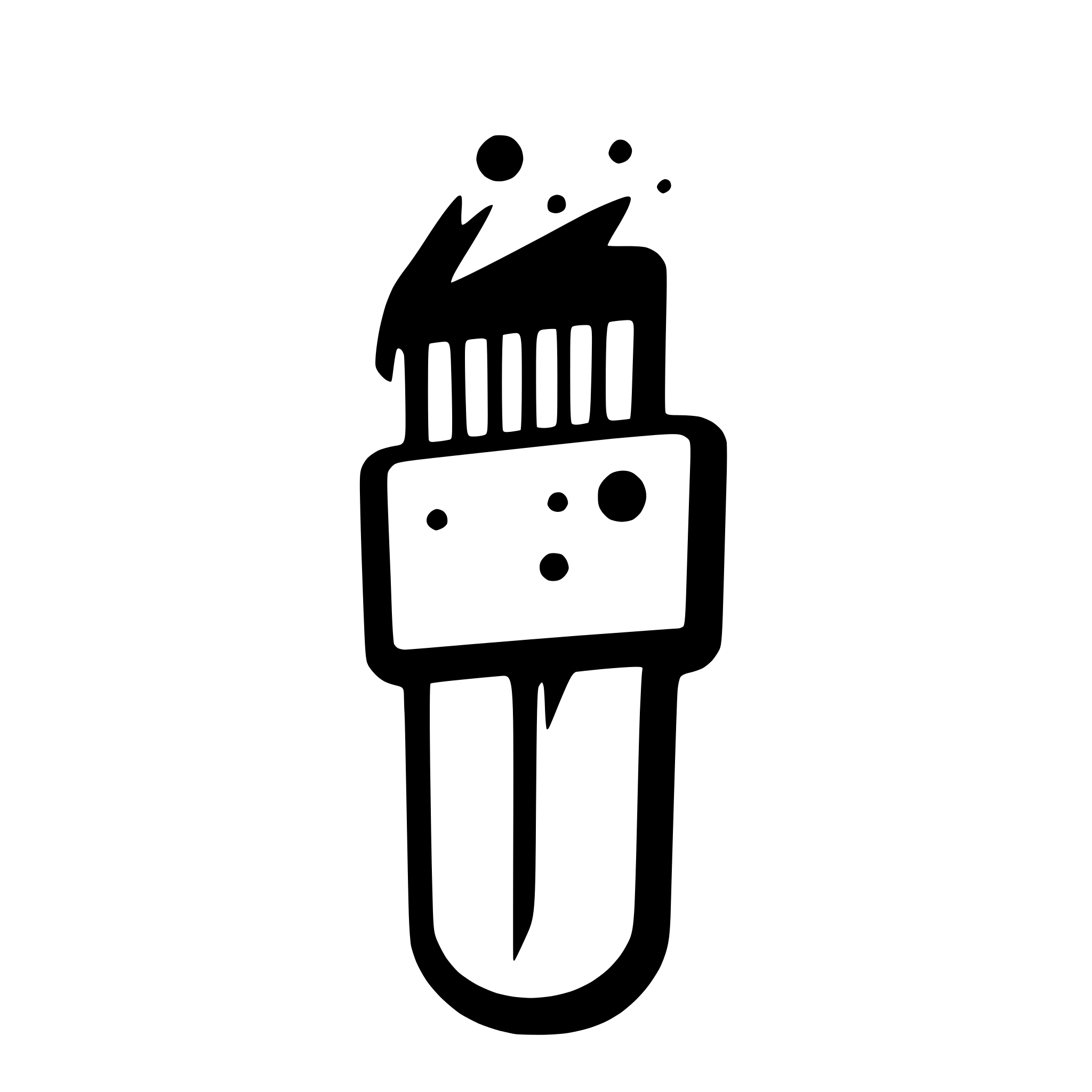 AI-generated SVG of 'paintbrush with paint splatter'