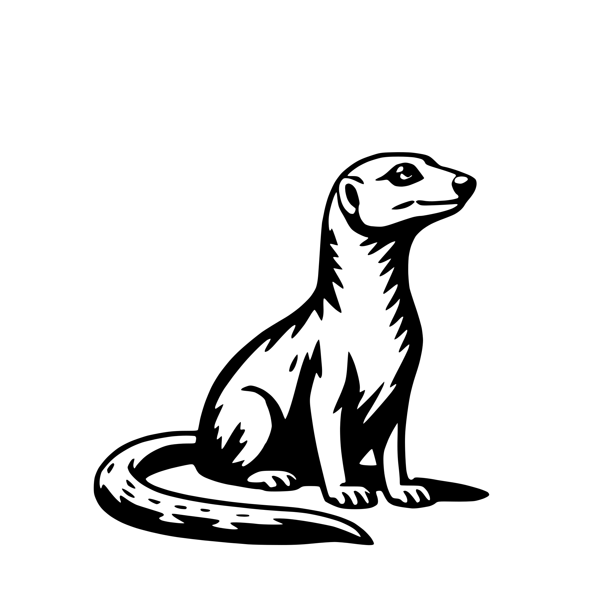 AI-generated SVG of 'mongoose'