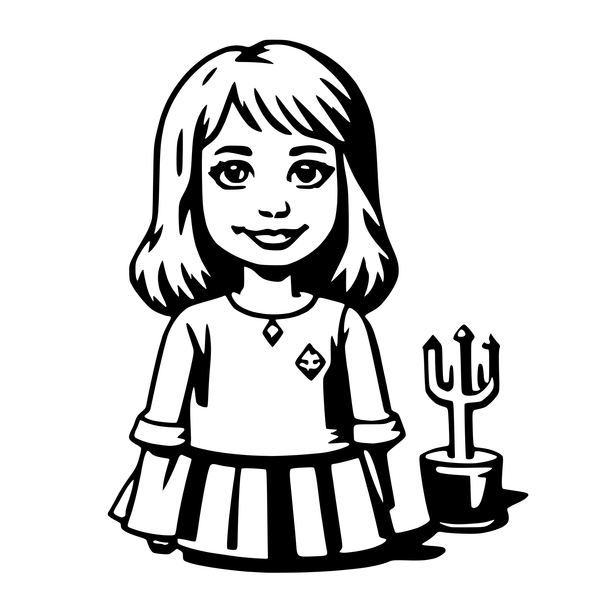 AI-generated SVG of a dolly
