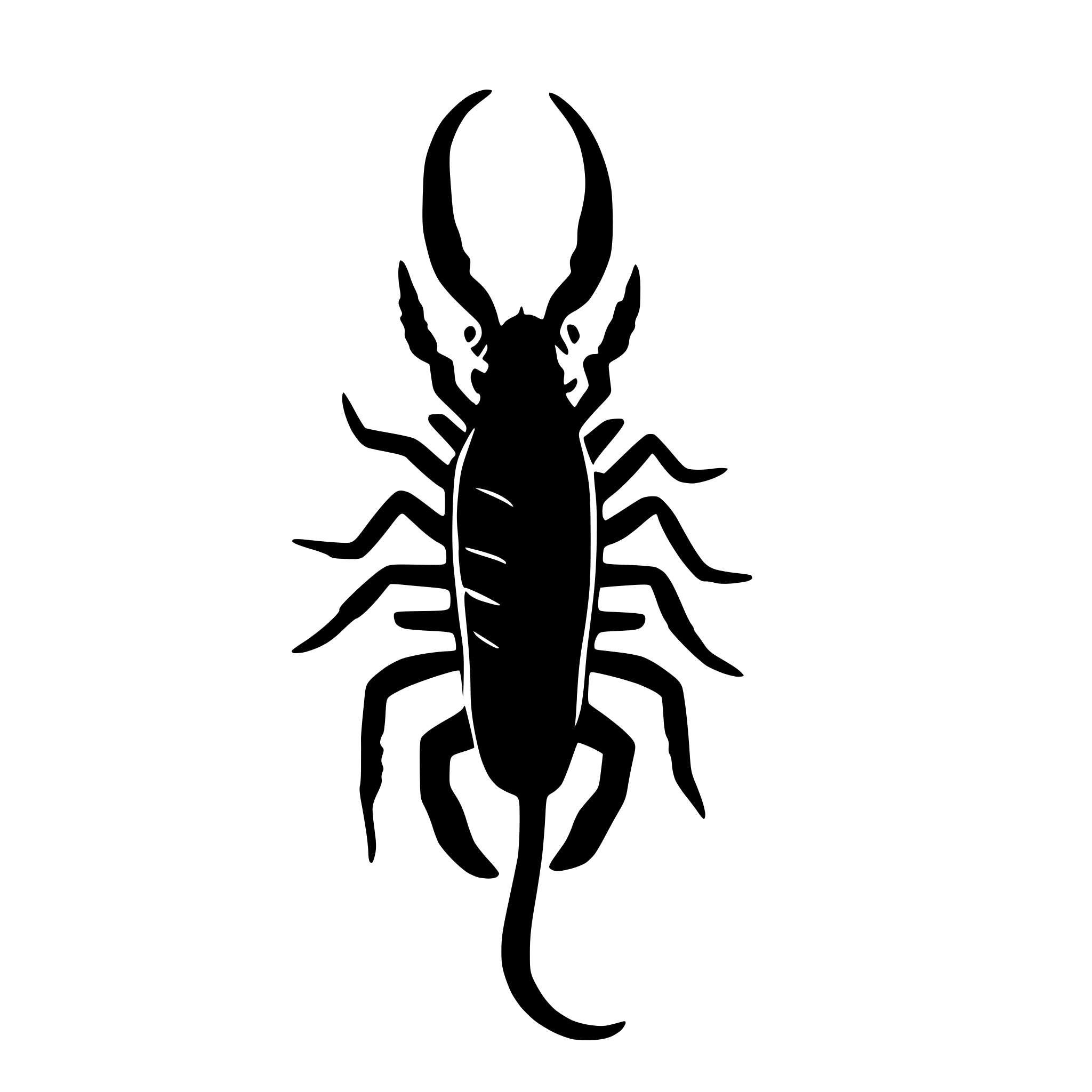 AI-generated SVG of a scorpion