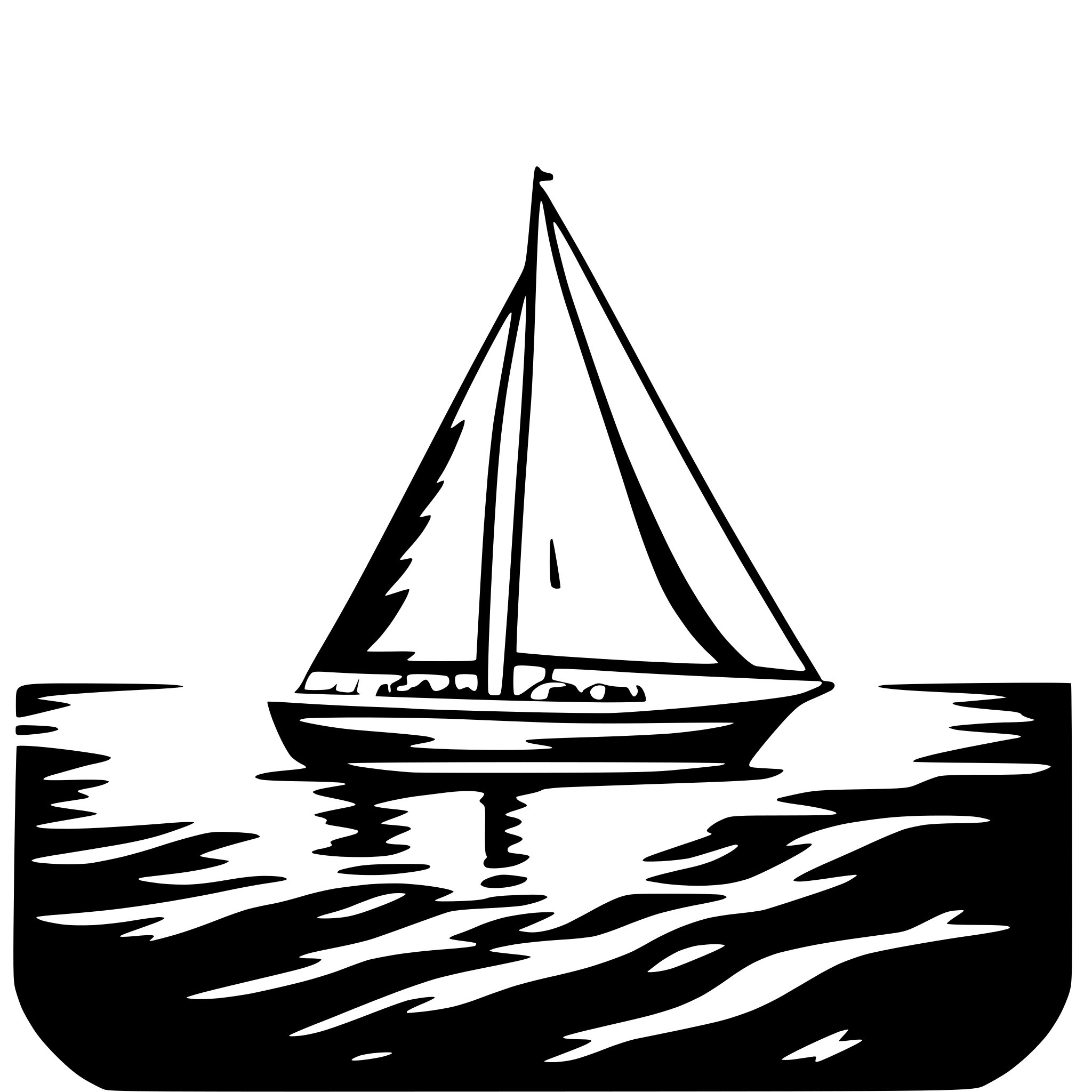 AI-generated SVG of a sailboat on ocean