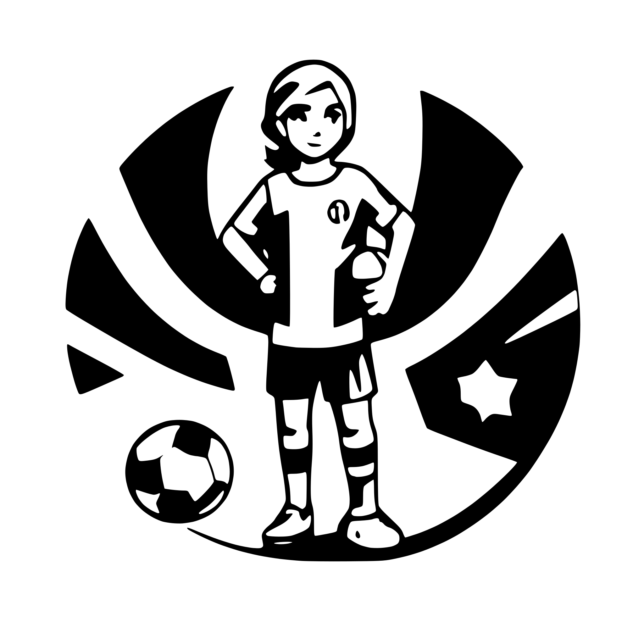 AI-generated SVG of a soccer player
