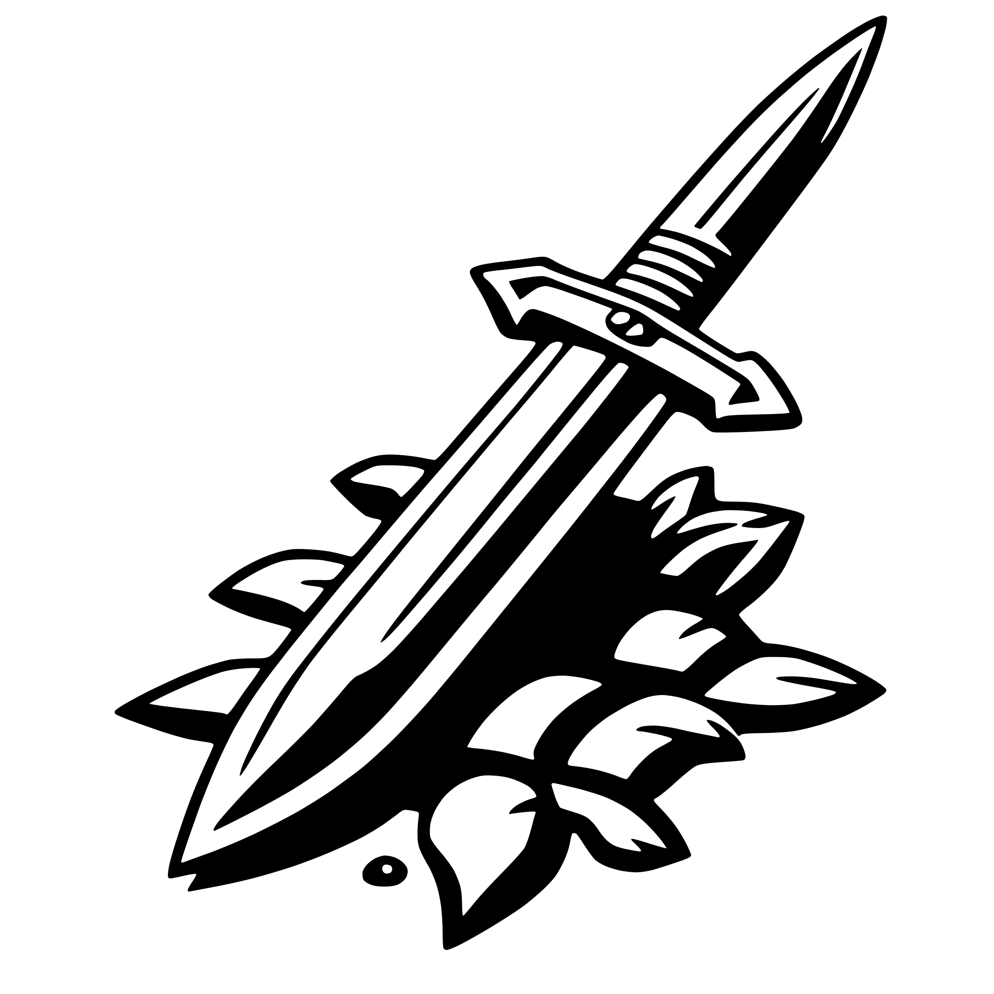 AI-generated SVG of 'dagger'