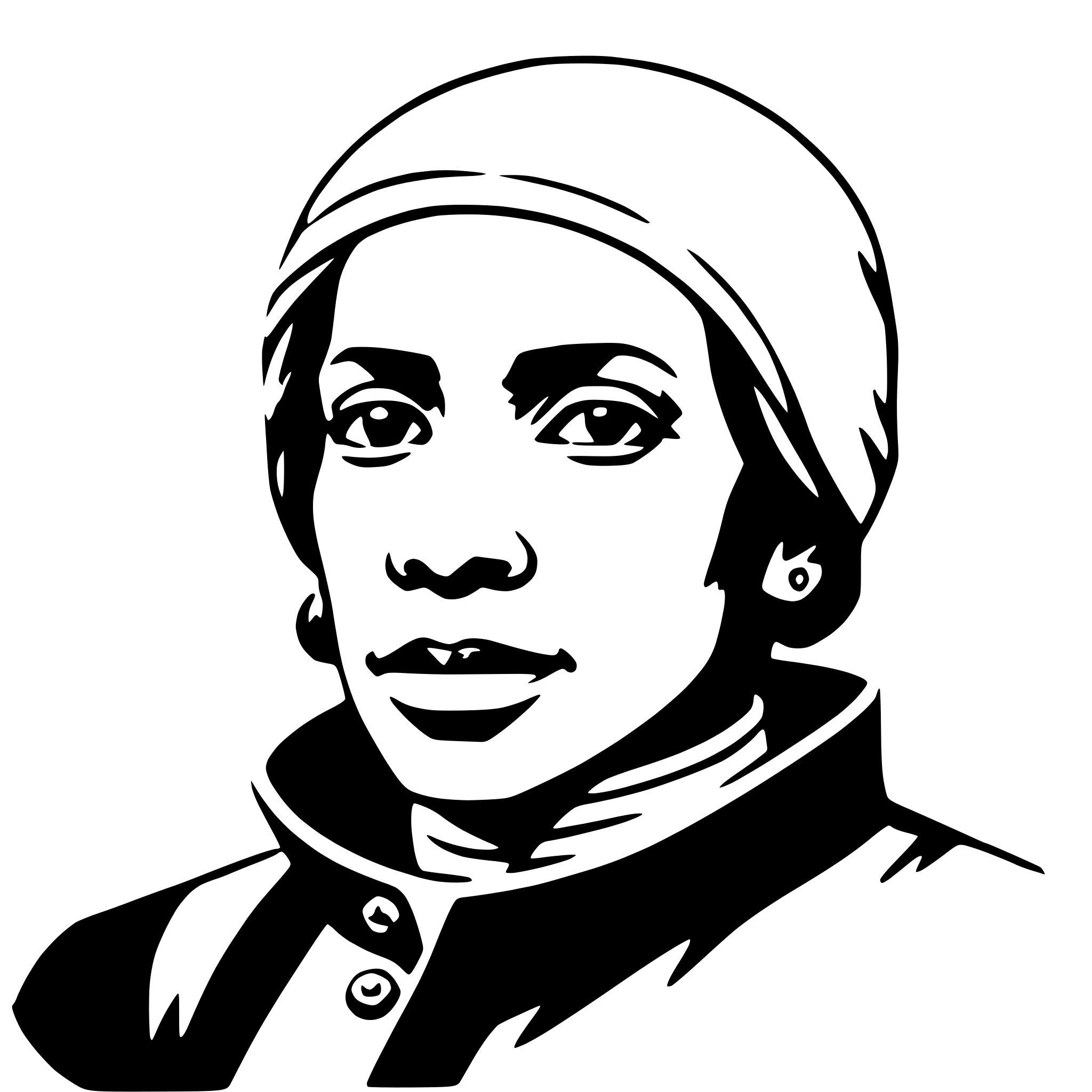 AI-generated SVG of a harriet tubman
