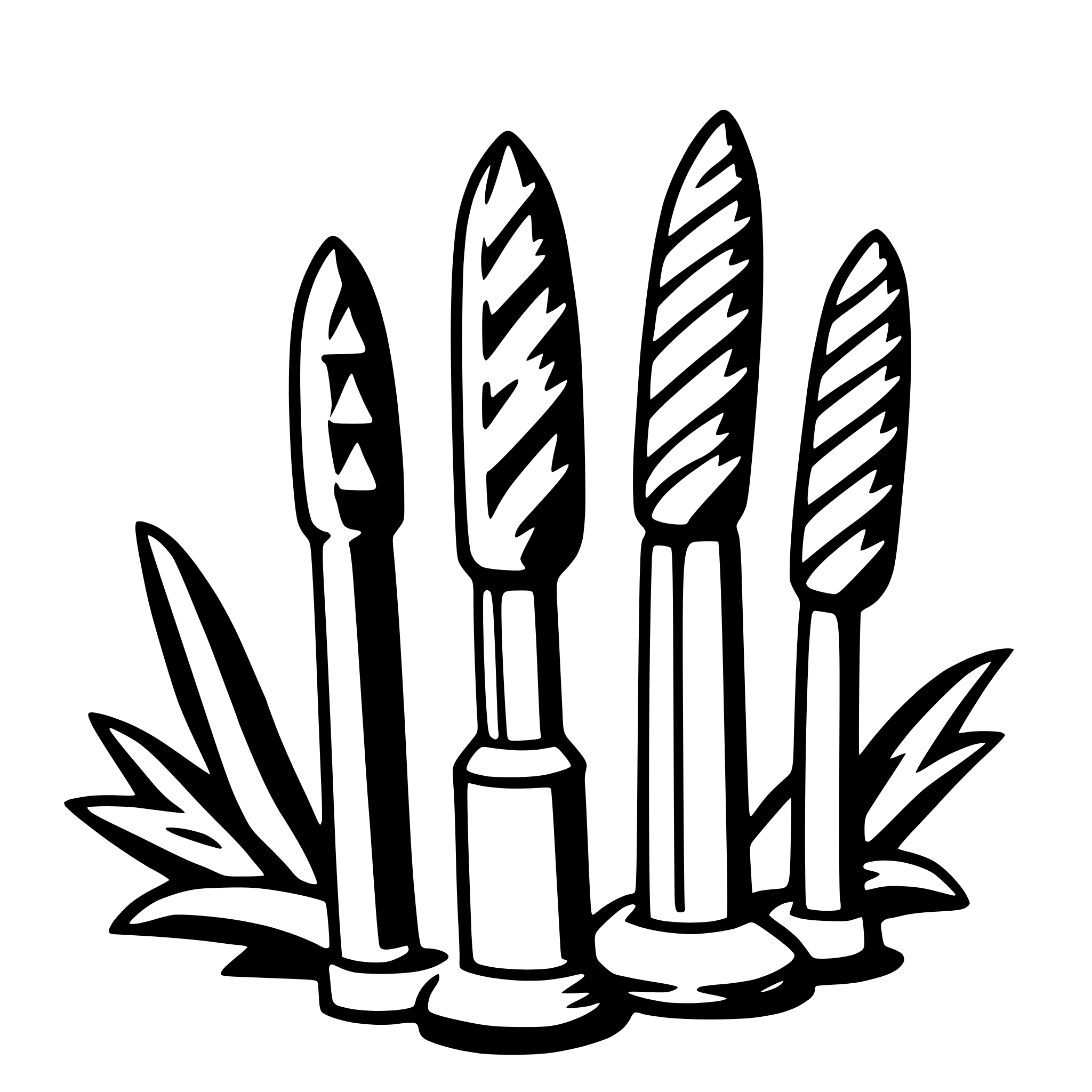 AI-generated SVG of a leek