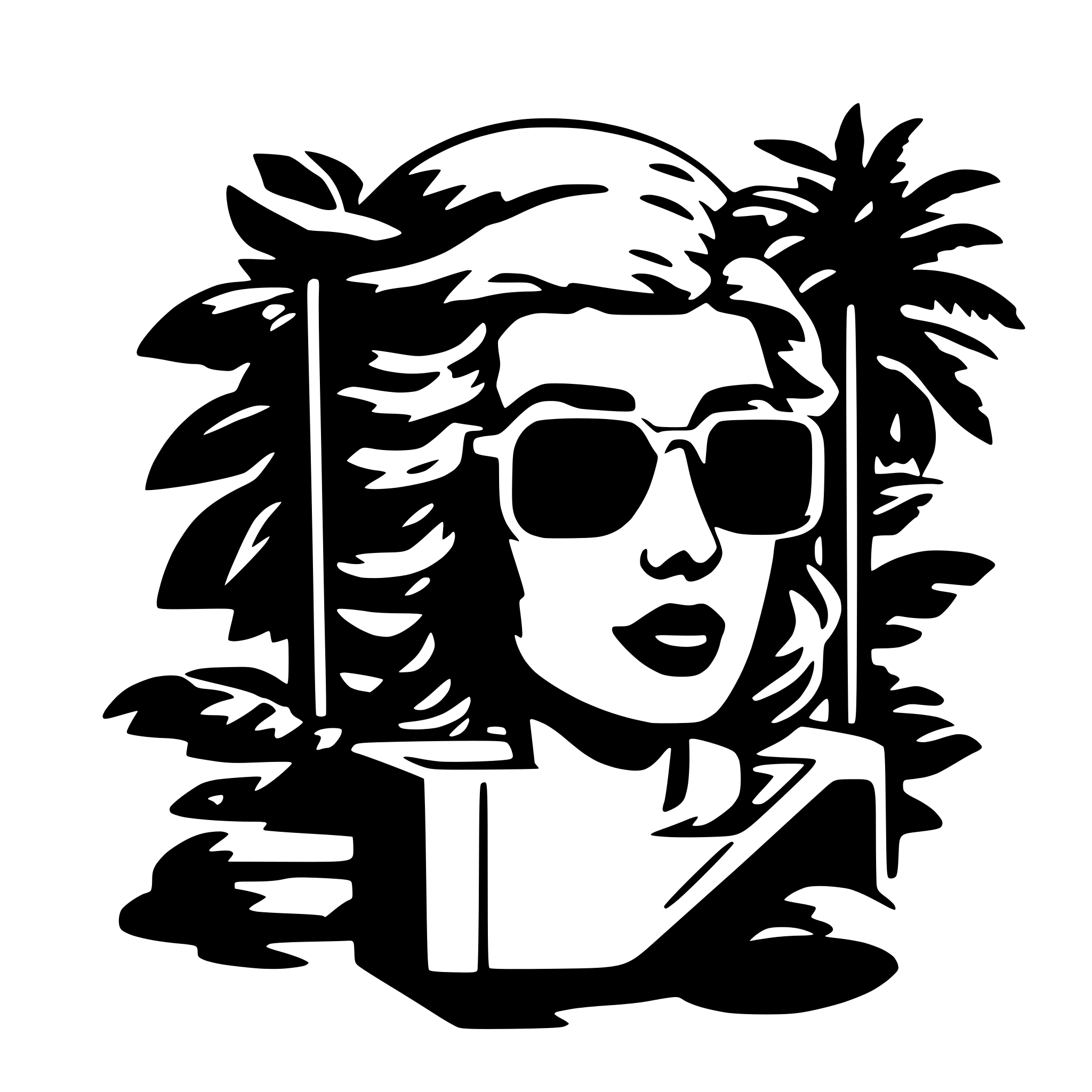 AI-generated SVG of 'vaporwave'