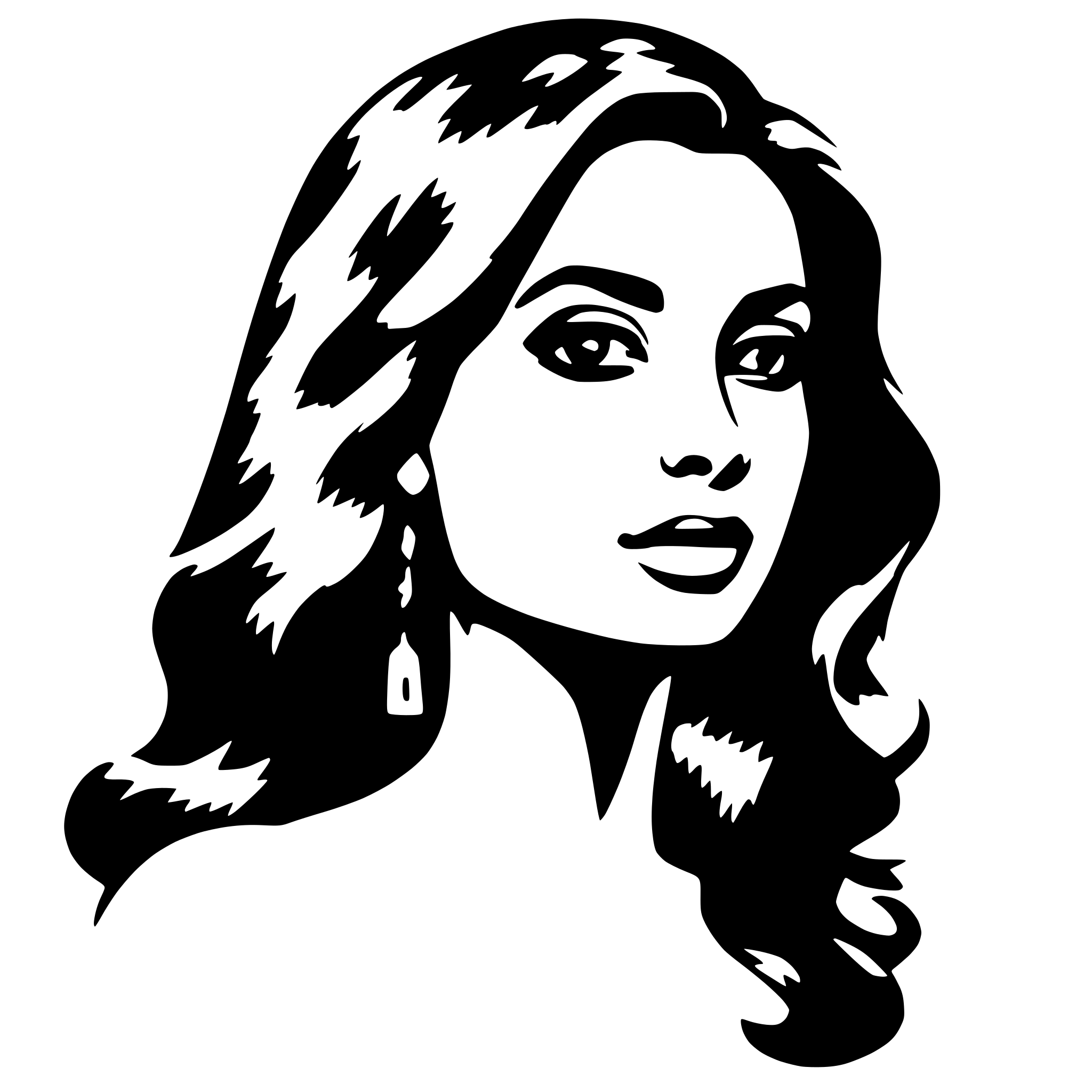 AI-generated SVG of 'hot latina'