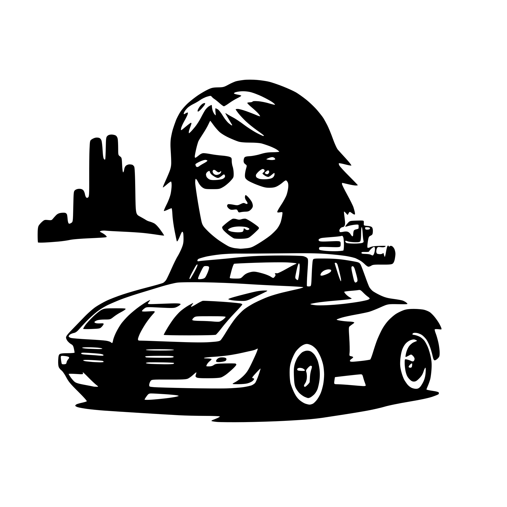 AI-generated SVG of a Mad Max movie poster