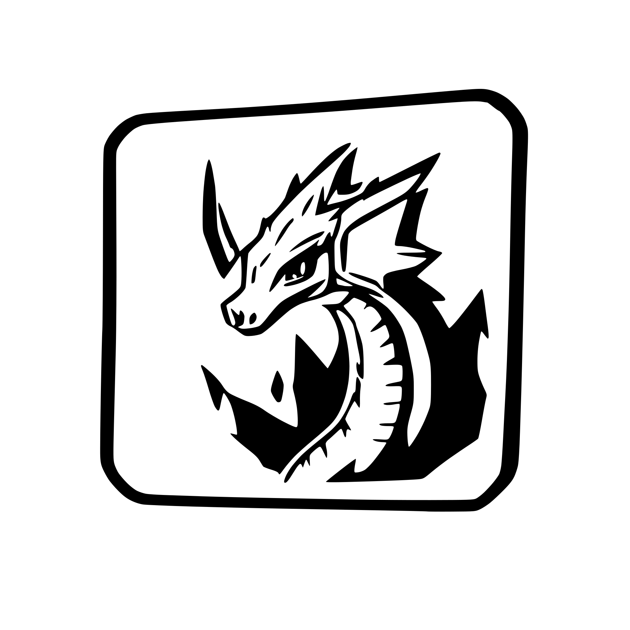 AI-generated SVG of 'small shard of dragon'