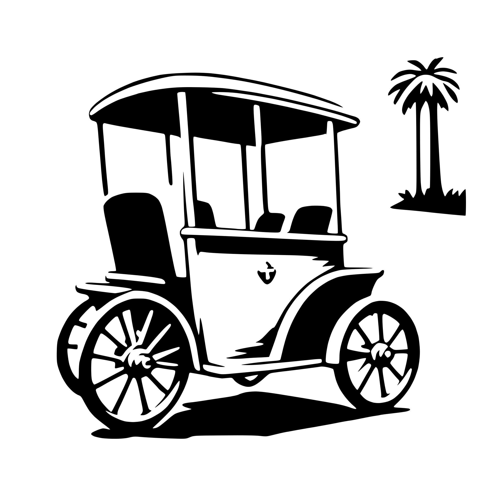 AI-generated SVG of a rickshaw