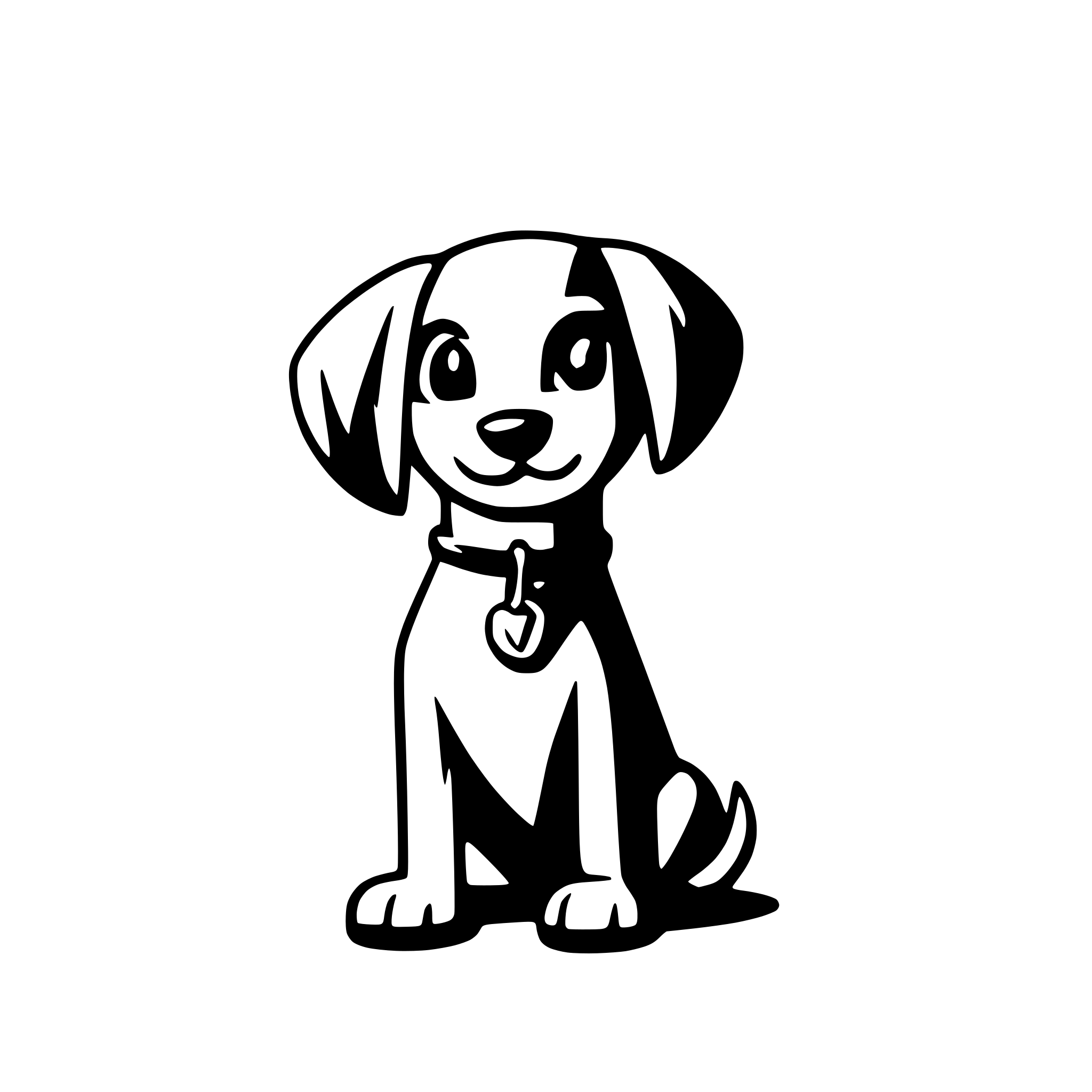 AI-generated SVG of a dog