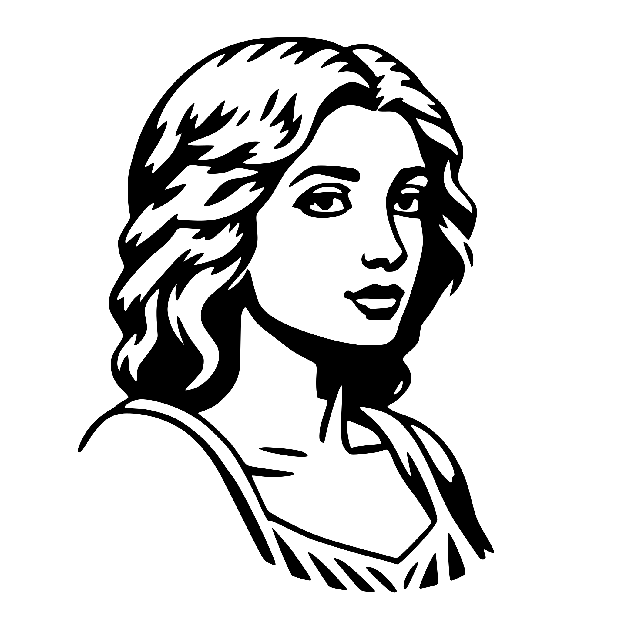 AI-generated SVG of a aphrodite