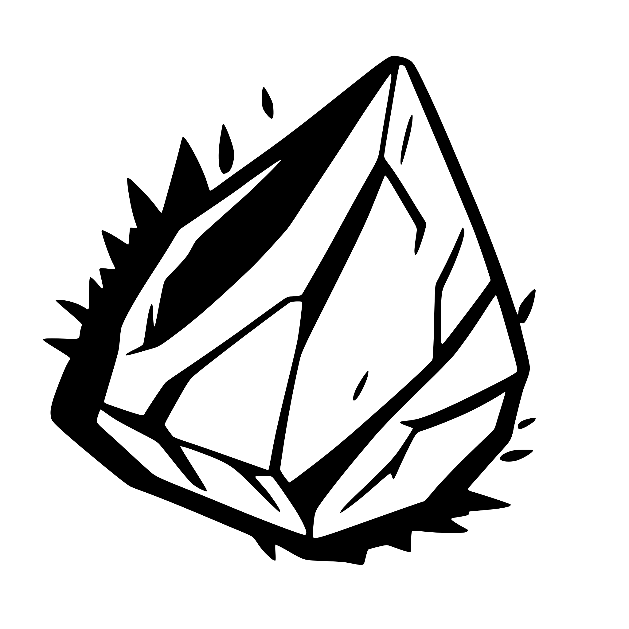 AI-generated SVG of a iron scrap in a shape of loss shard