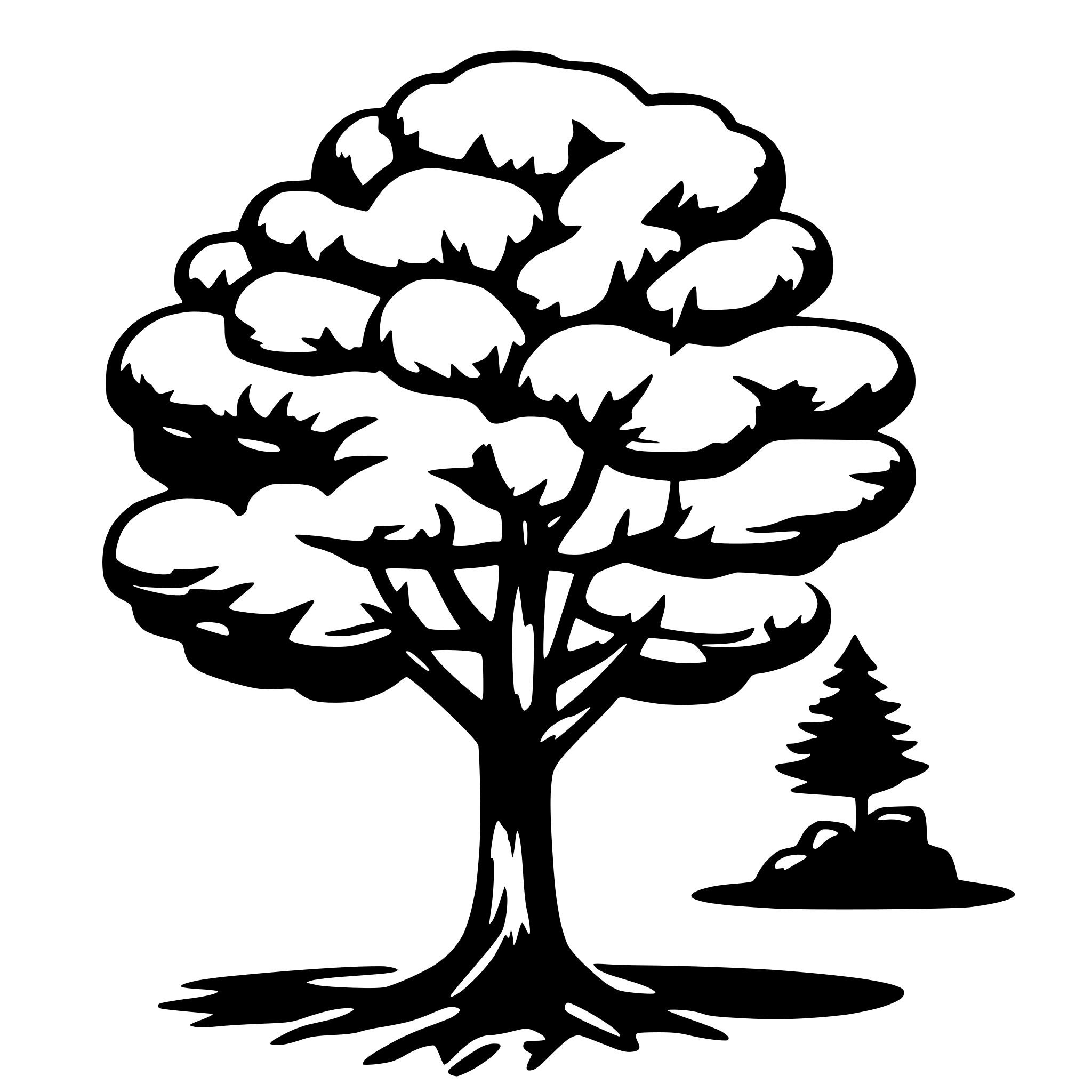 AI-generated SVG of a tree