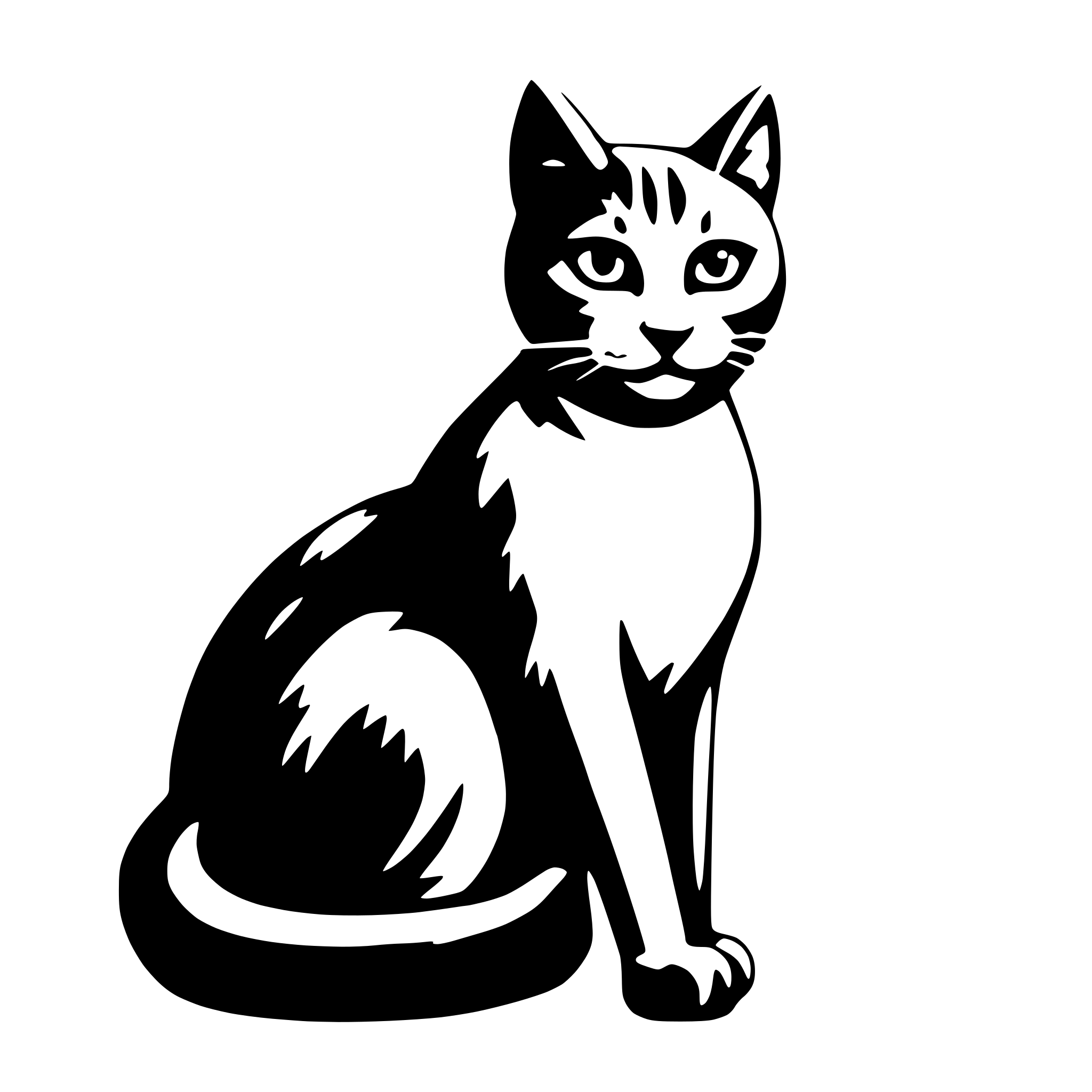 AI-generated SVG of 'cat'