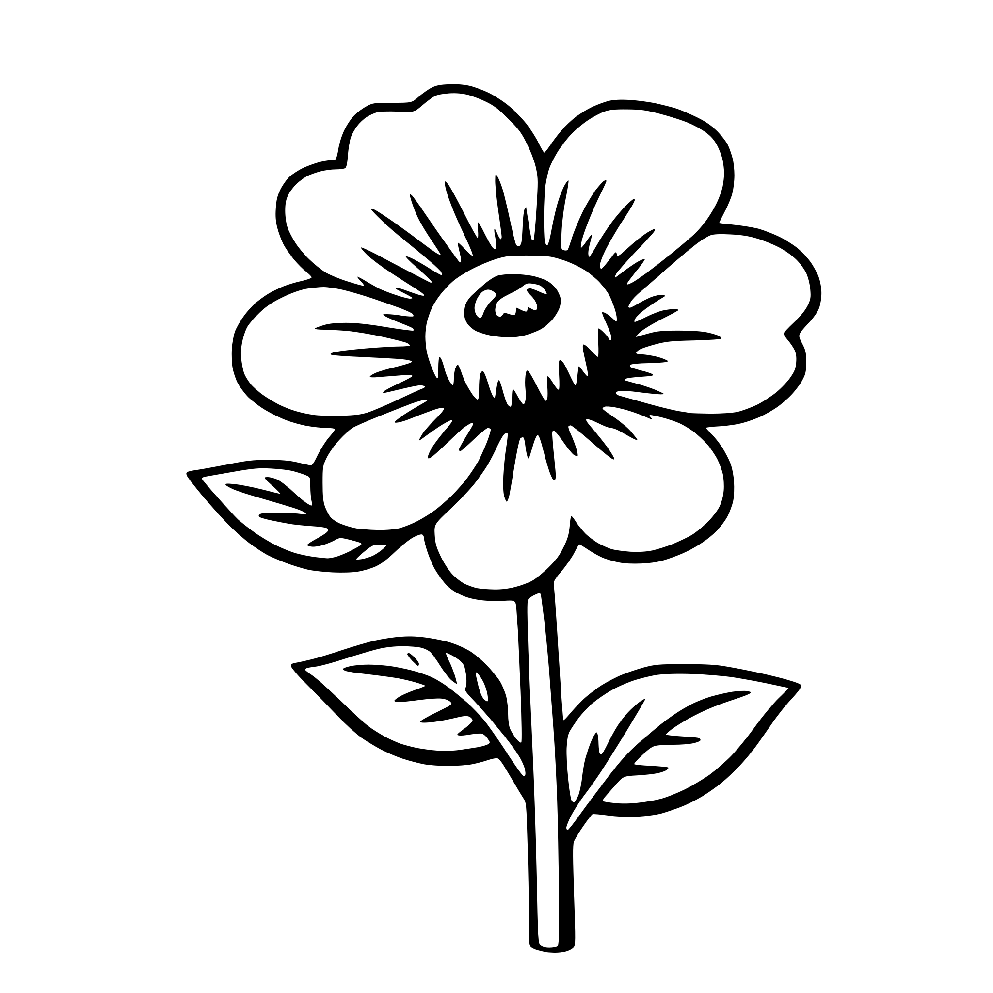 AI-generated SVG of 'flower'