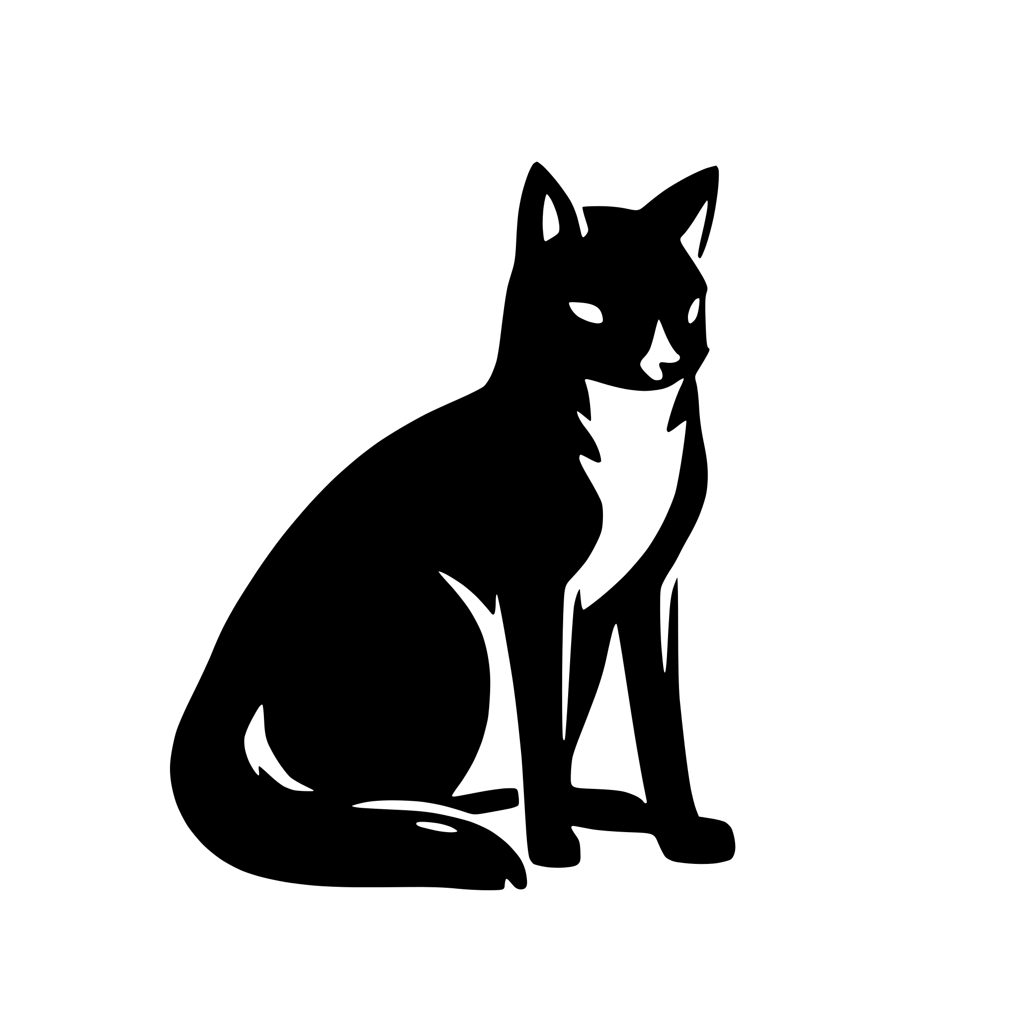 AI-generated SVG of a fox