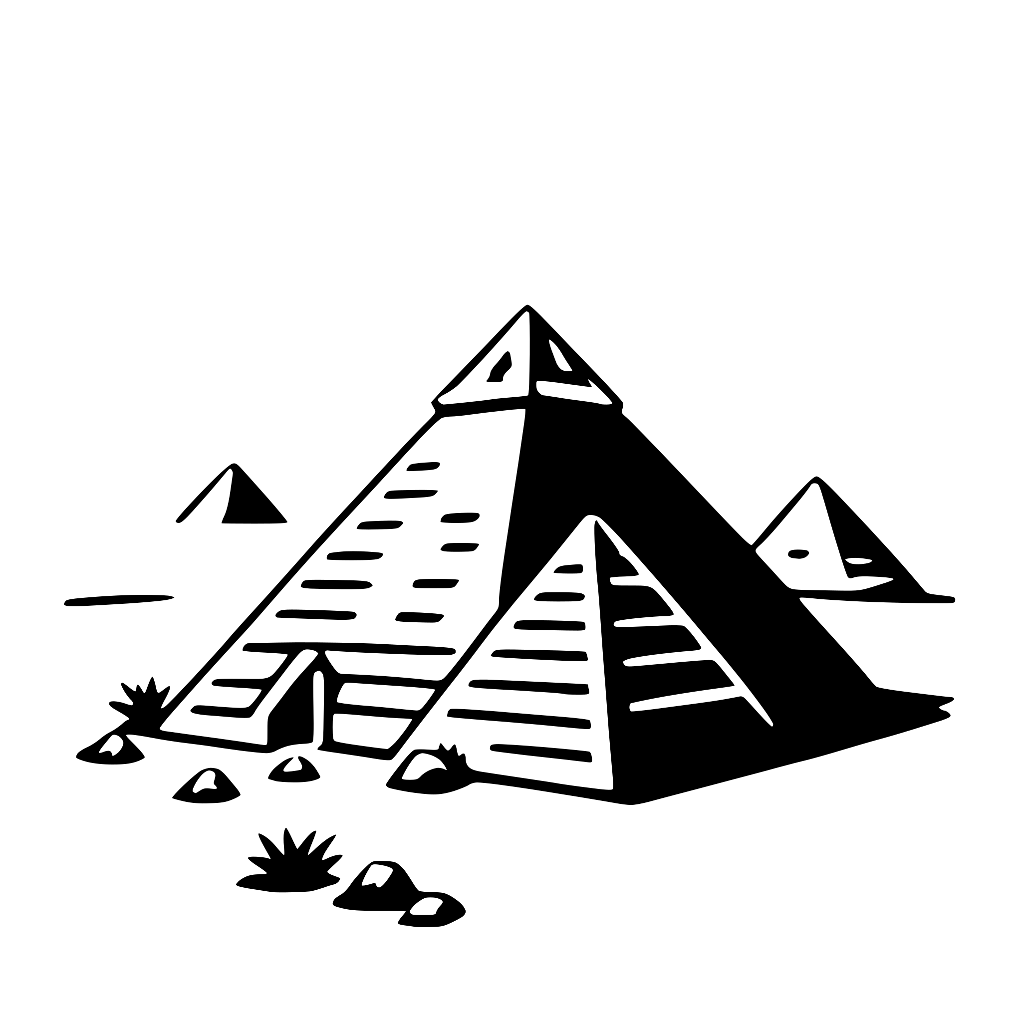 AI-generated SVG of 'pyramids of giza'