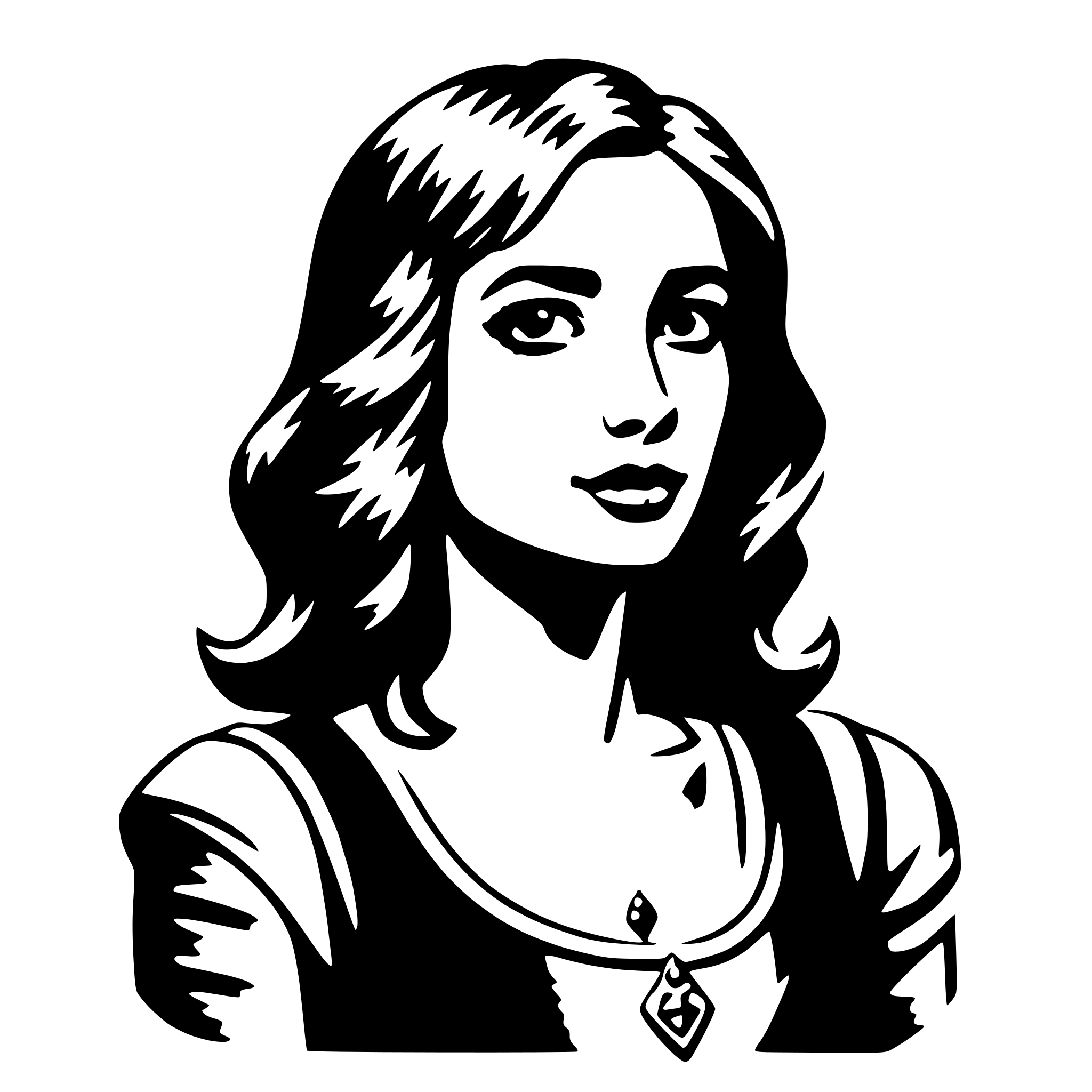 AI-generated SVG of 'rhiannon'