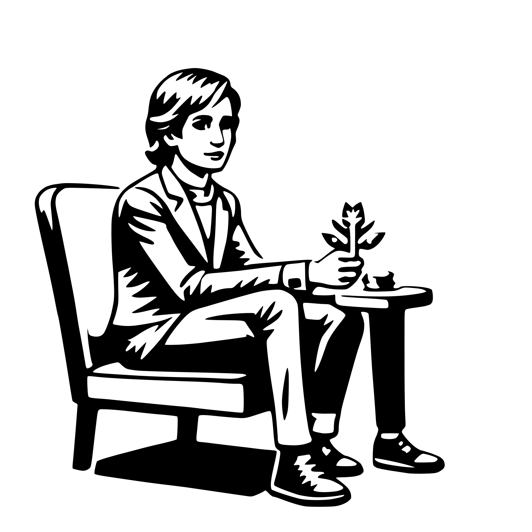 AI-generated SVG of 'psychologist'
