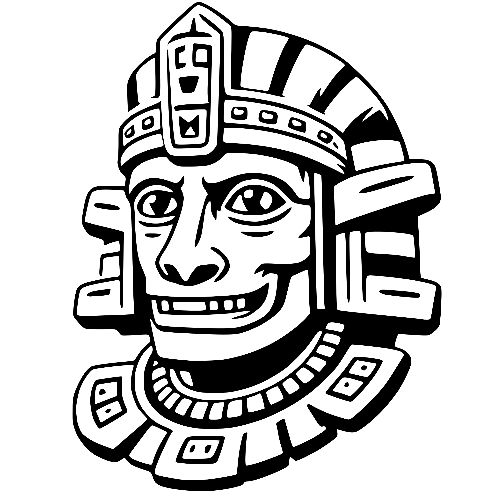 AI-generated SVG of 'tlaloc'