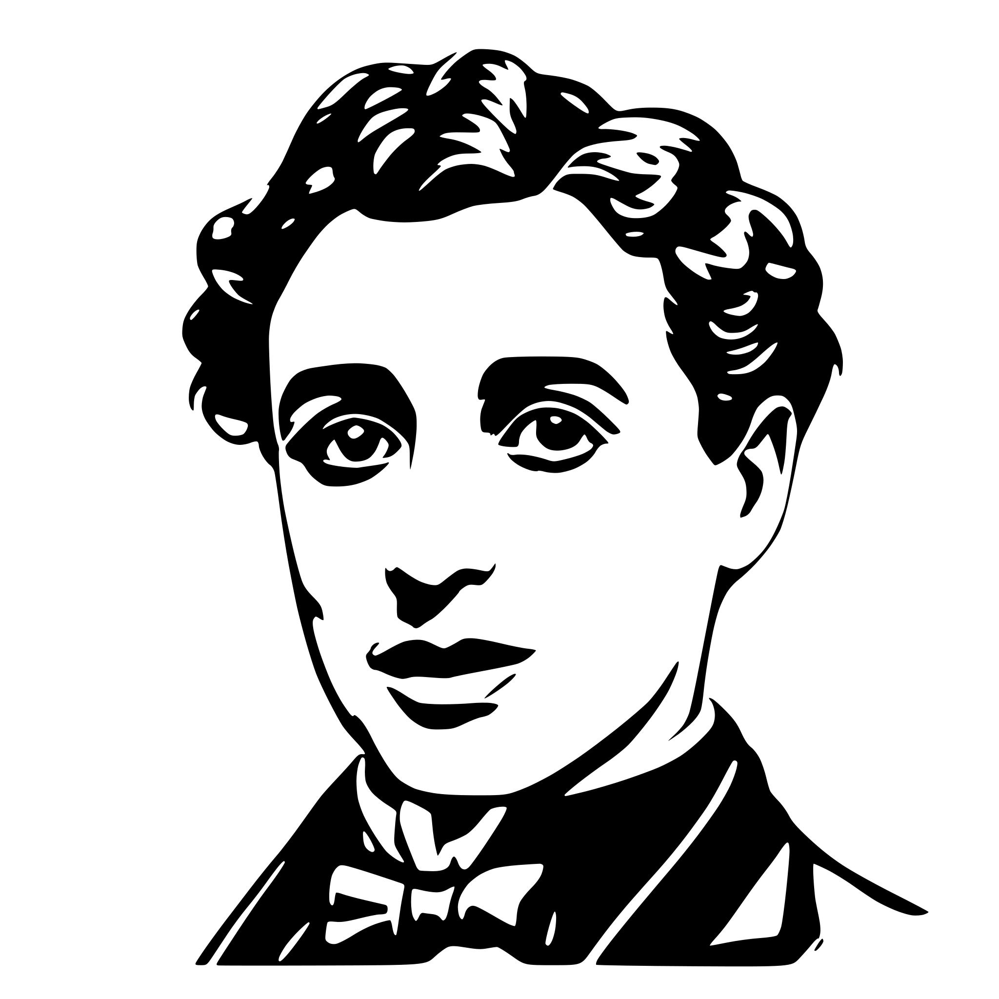 AI-generated SVG of a Charlie Chaplin 1930s