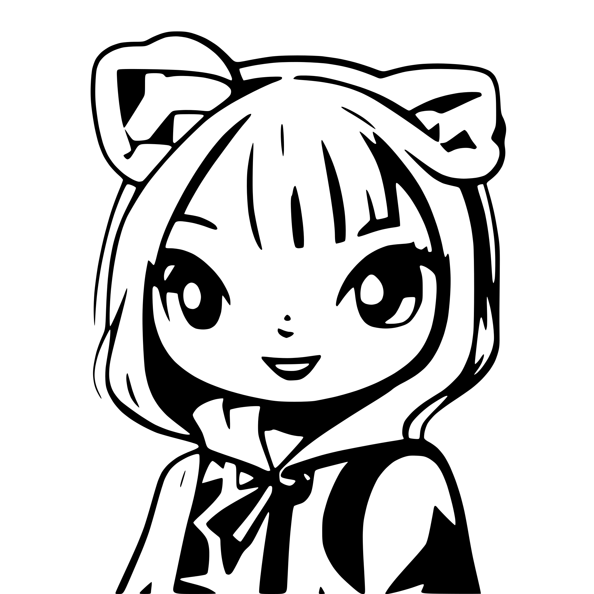 AI-generated SVG of a hello Kitty