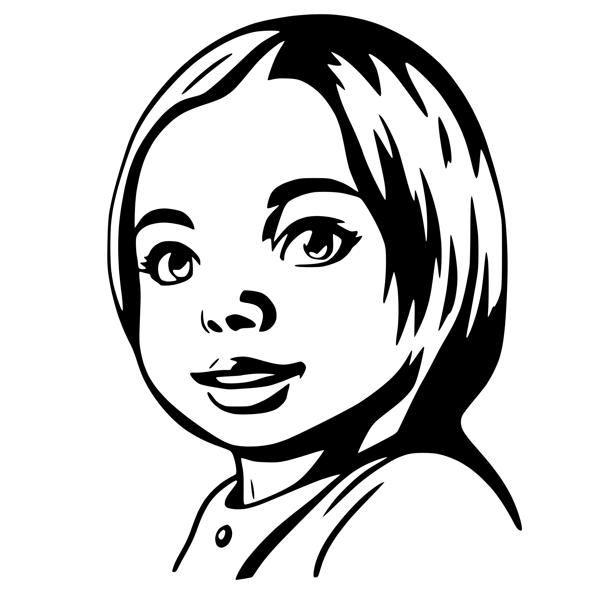 AI-generated SVG of a baby